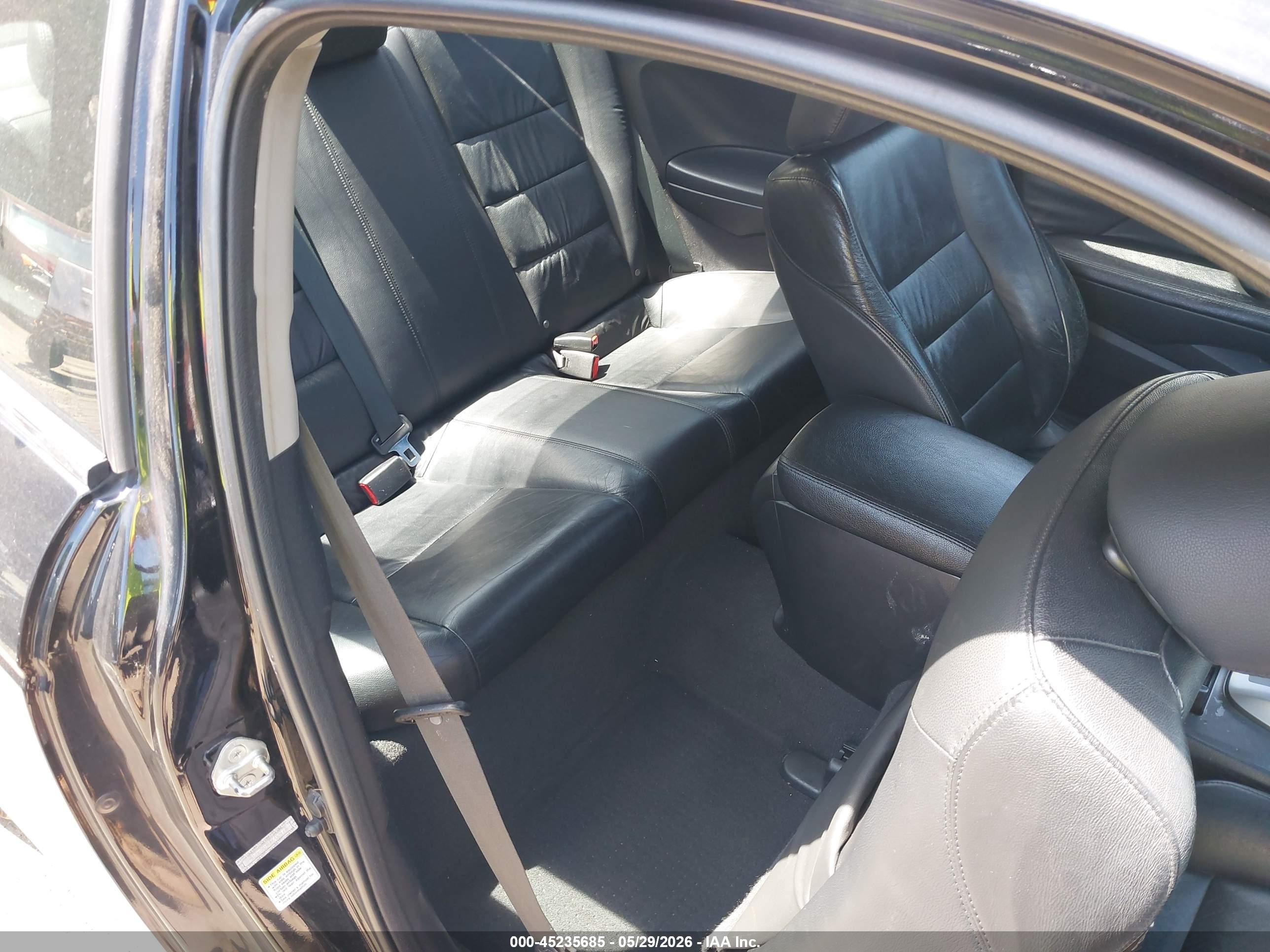 2012 Honda Accord 3.5 Ex-l Black vin: 1HGCS2B8XCA002473