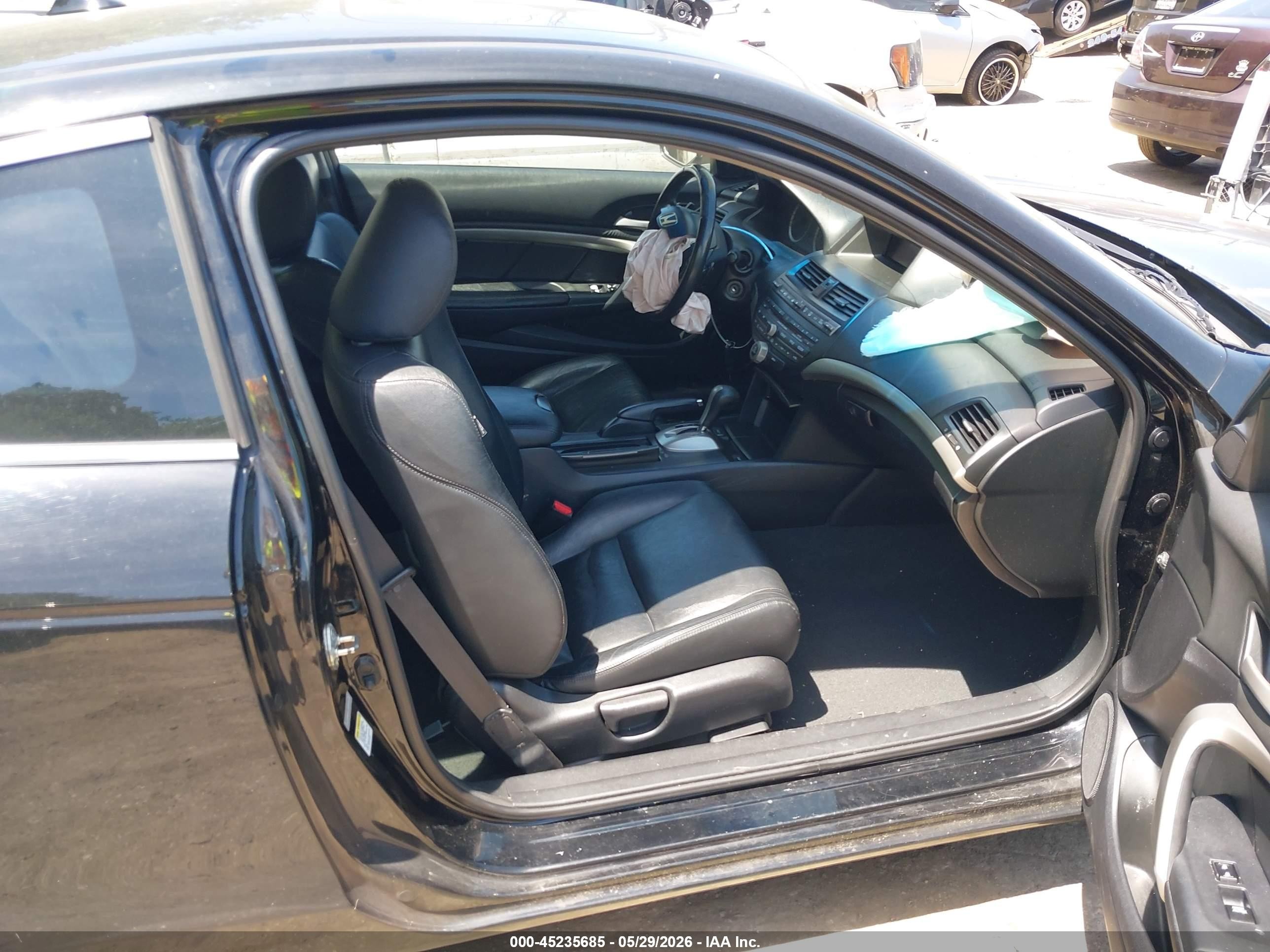 2012 Honda Accord 3.5 Ex-l Black vin: 1HGCS2B8XCA002473
