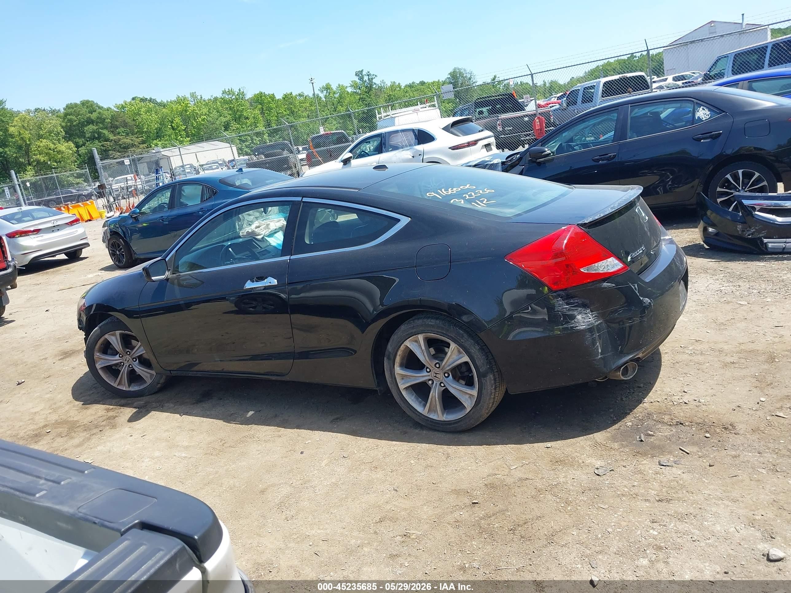 2012 Honda Accord 3.5 Ex-l Black vin: 1HGCS2B8XCA002473