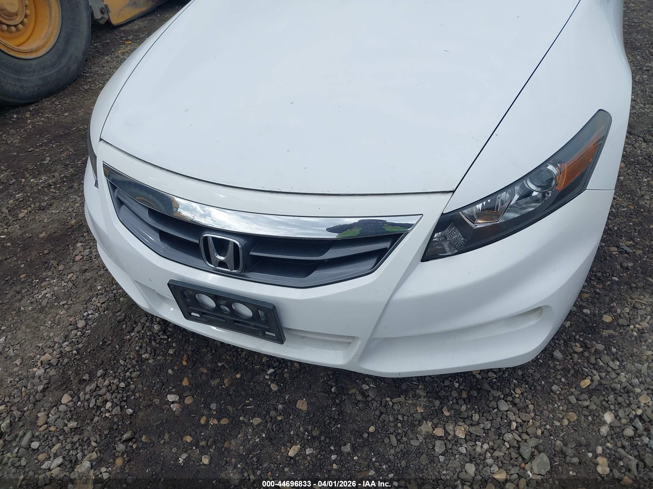2012 Honda Accord 3.5 Ex-l White vin: 1HGCS2B8XCA007396