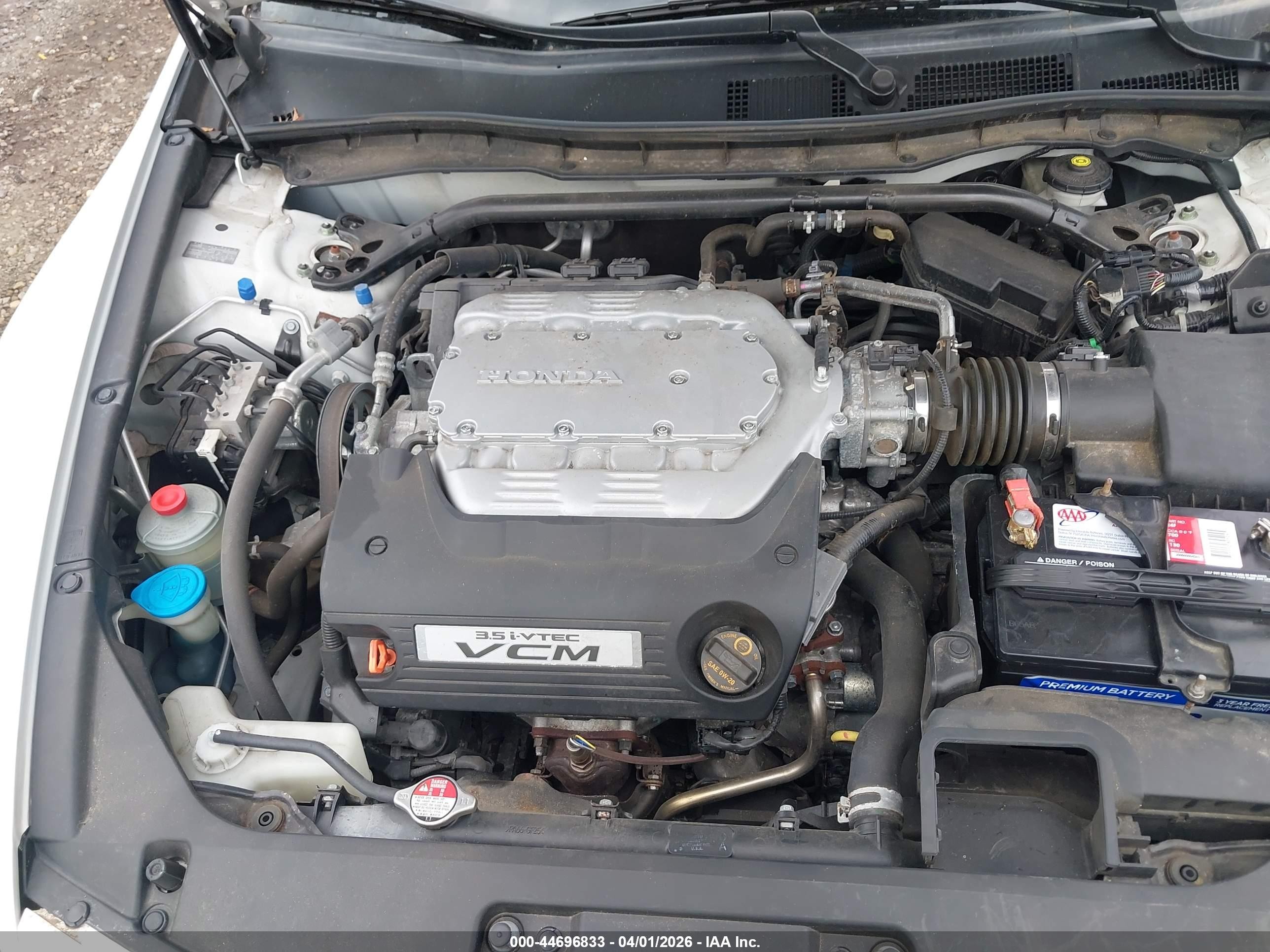 2012 Honda Accord 3.5 Ex-l White vin: 1HGCS2B8XCA007396