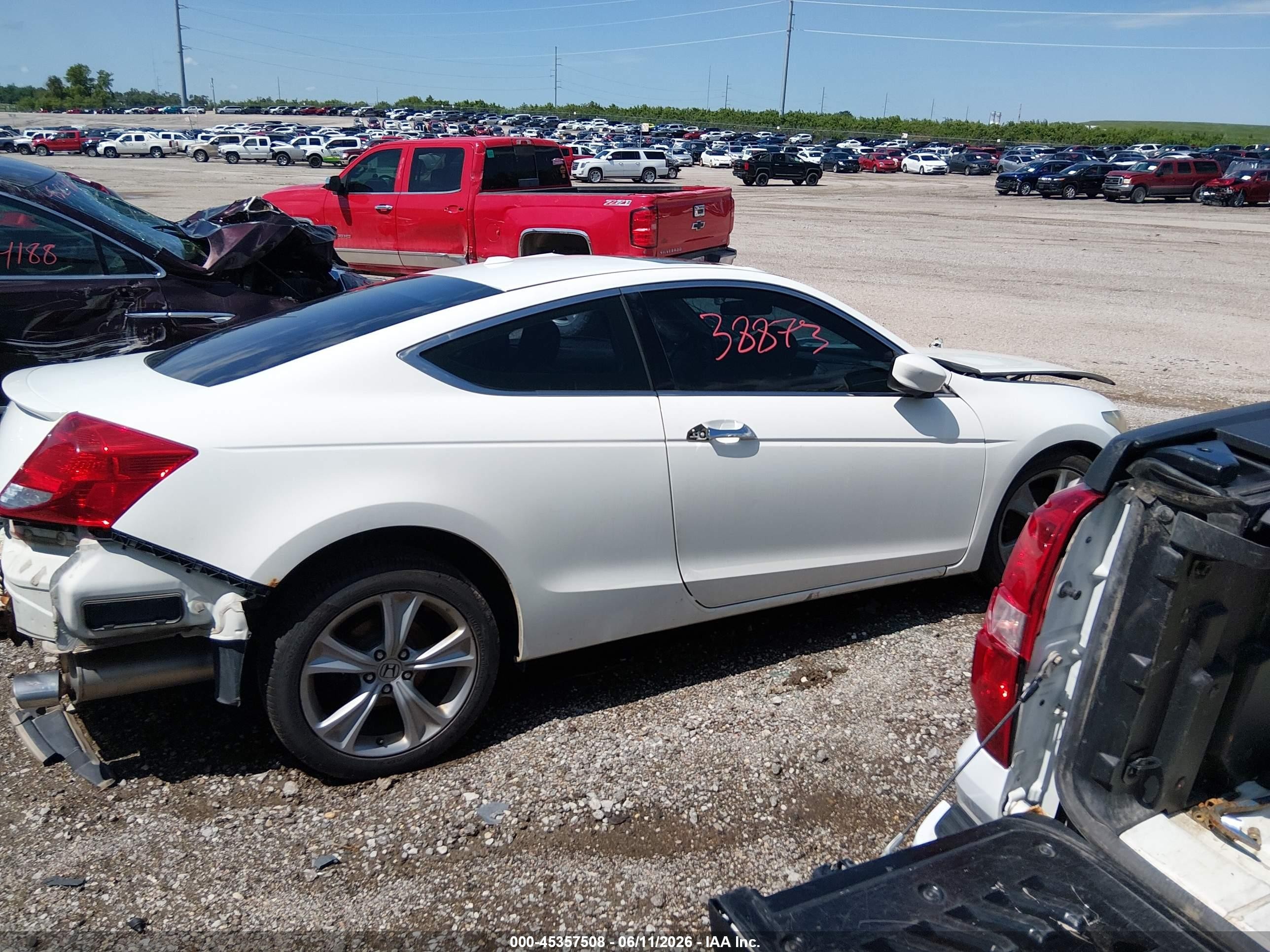2012 Honda Accord 3.5 Ex-l White vin: 1HGCS2B8XCA009147