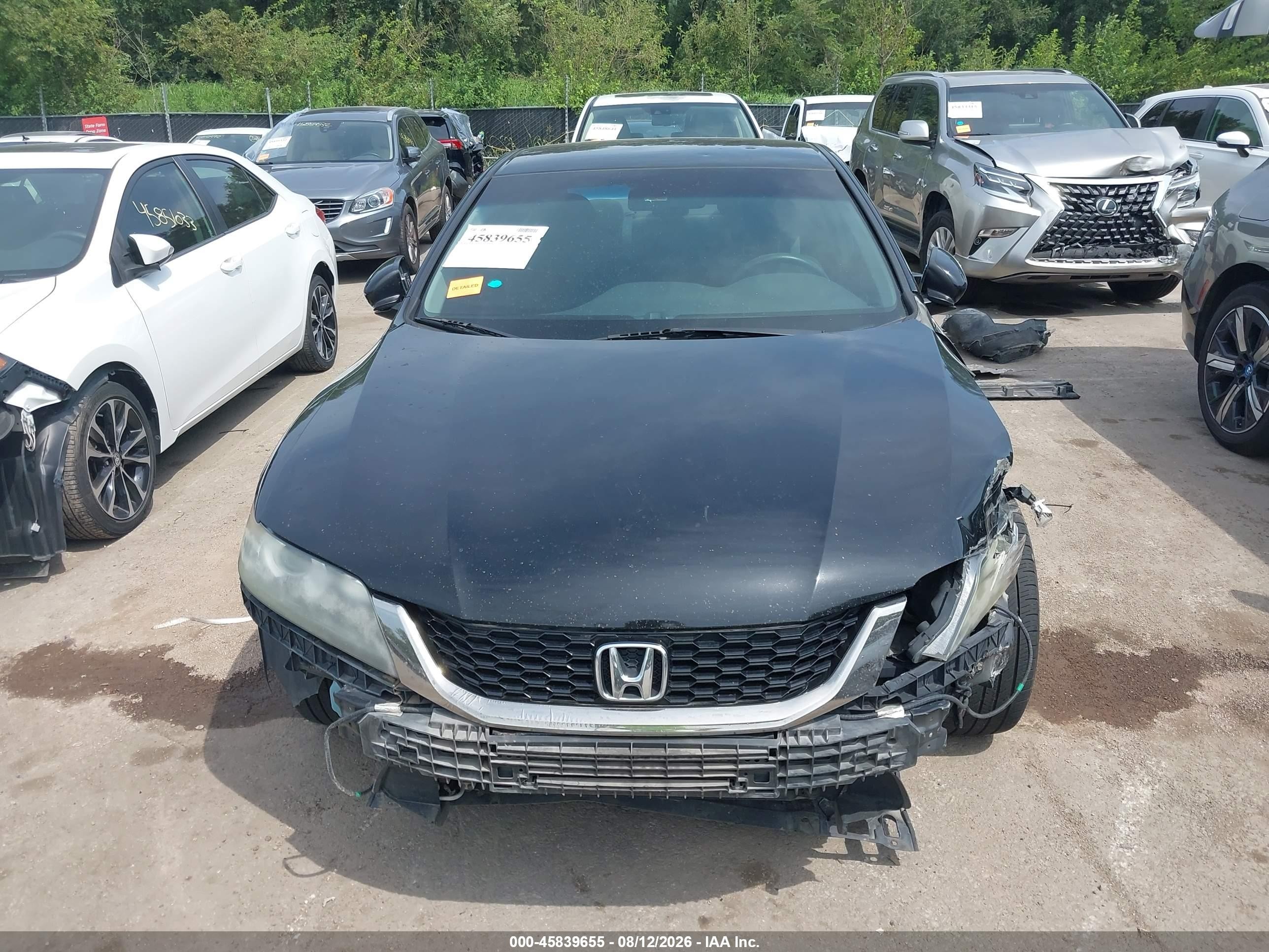 2013 Honda Accord Lx-s Black vin: 1HGCT1A37DA004017