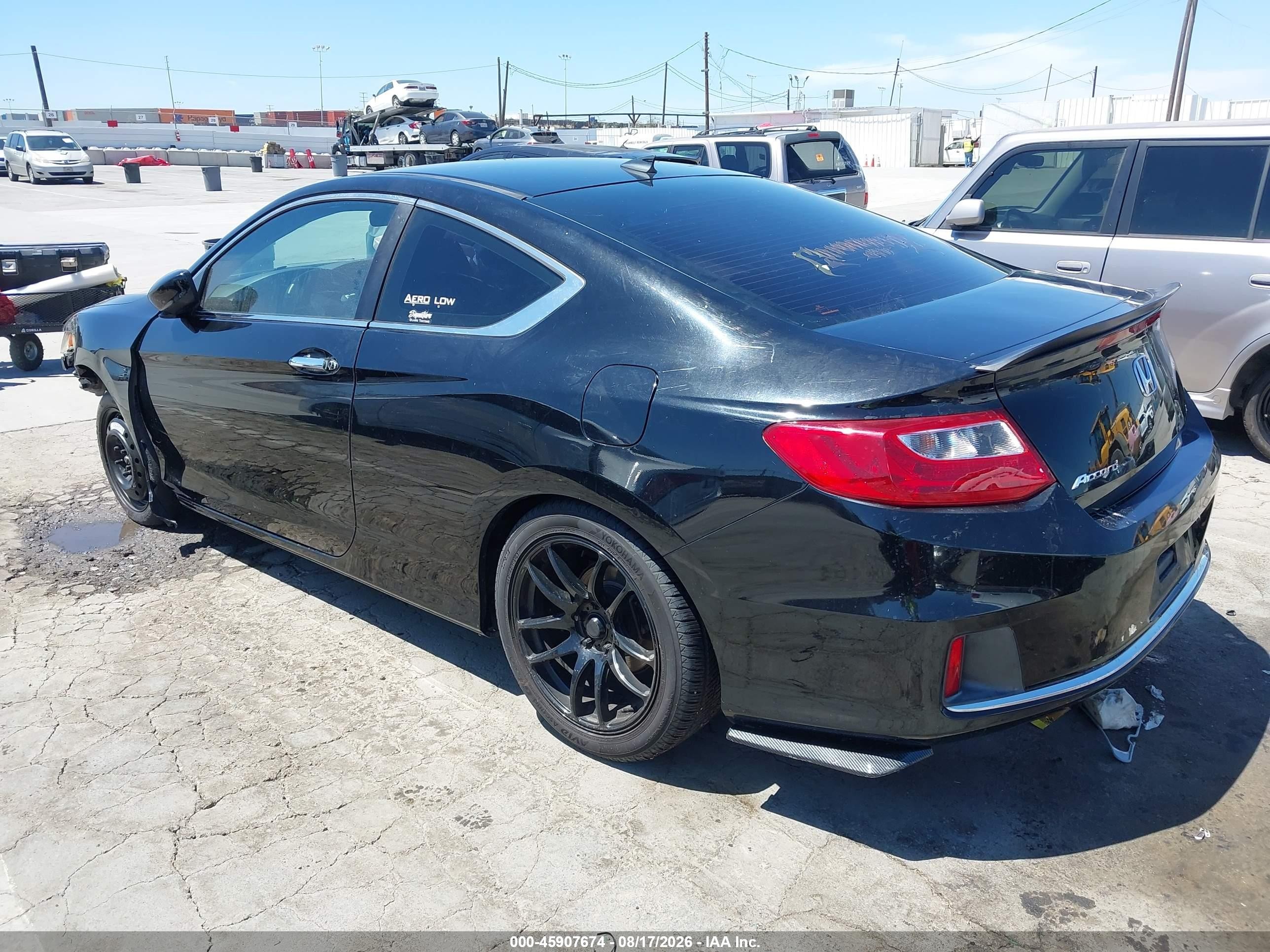 2014 Honda Accord Lx-s Черный vin: 1HGCT1A39EA015876