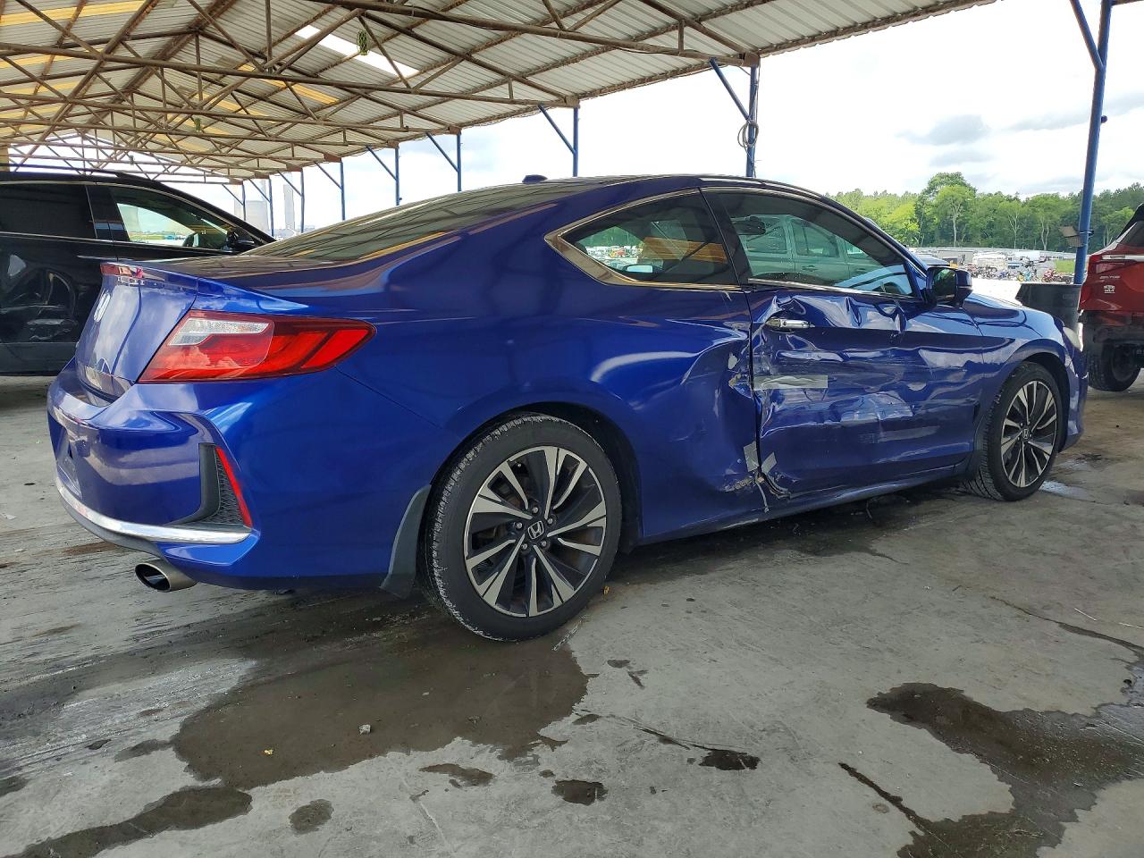 2016 Honda Accord Ex Blue vin: 1HGCT1A71GA000018