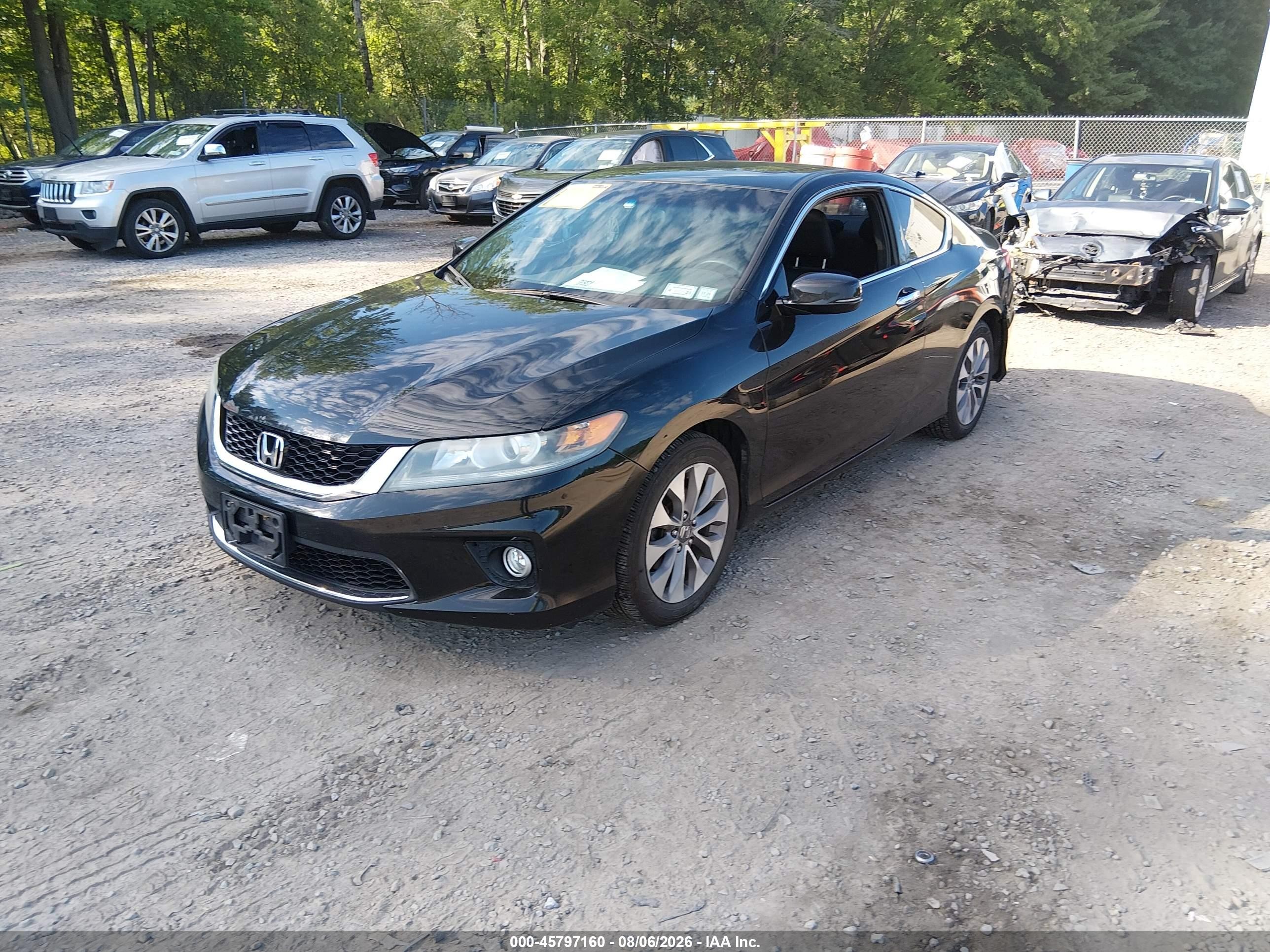 2014 Honda Accord Ex Черный vin: 1HGCT1A7XEA015176