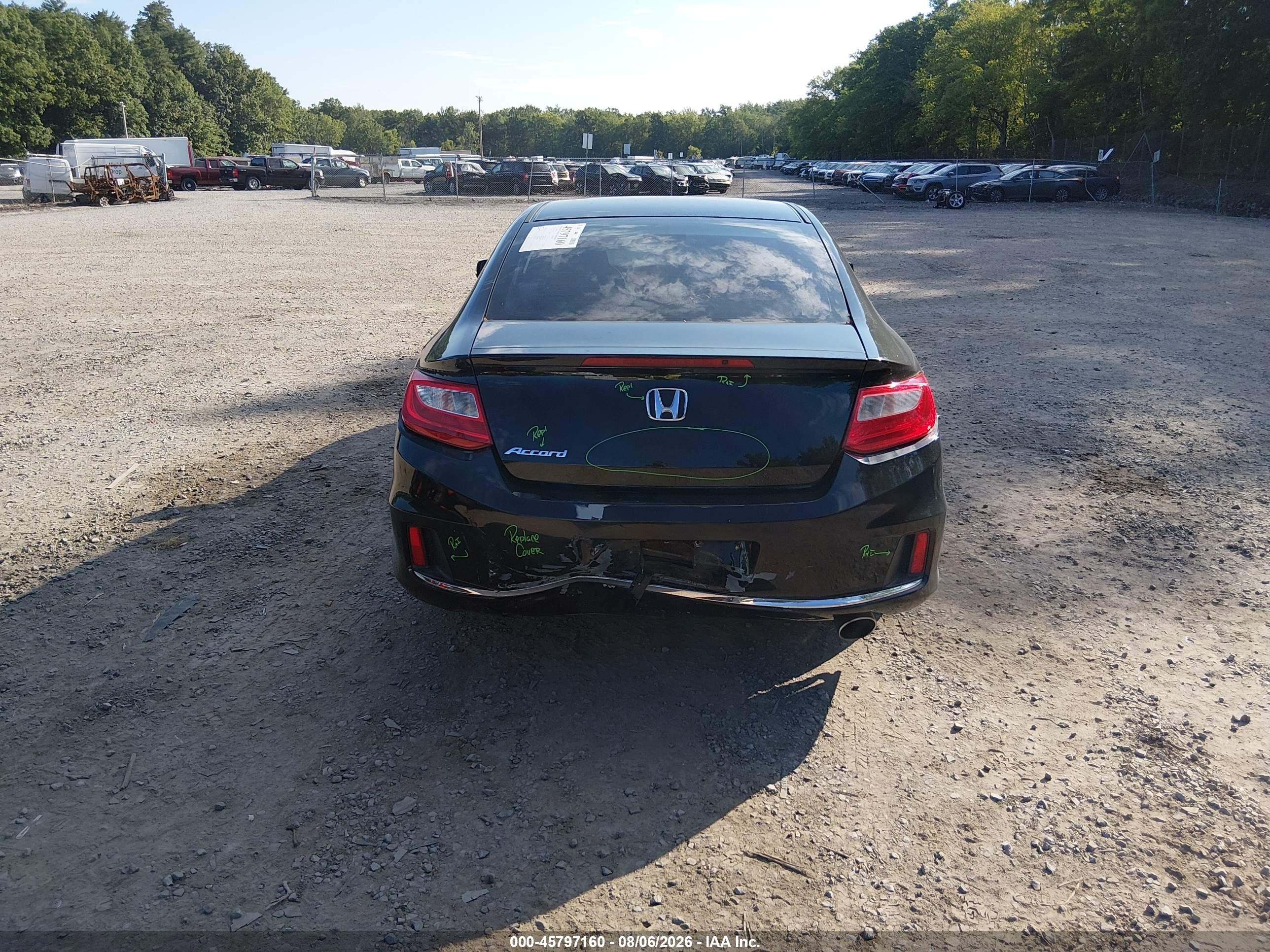 2014 Honda Accord Ex Черный vin: 1HGCT1A7XEA015176