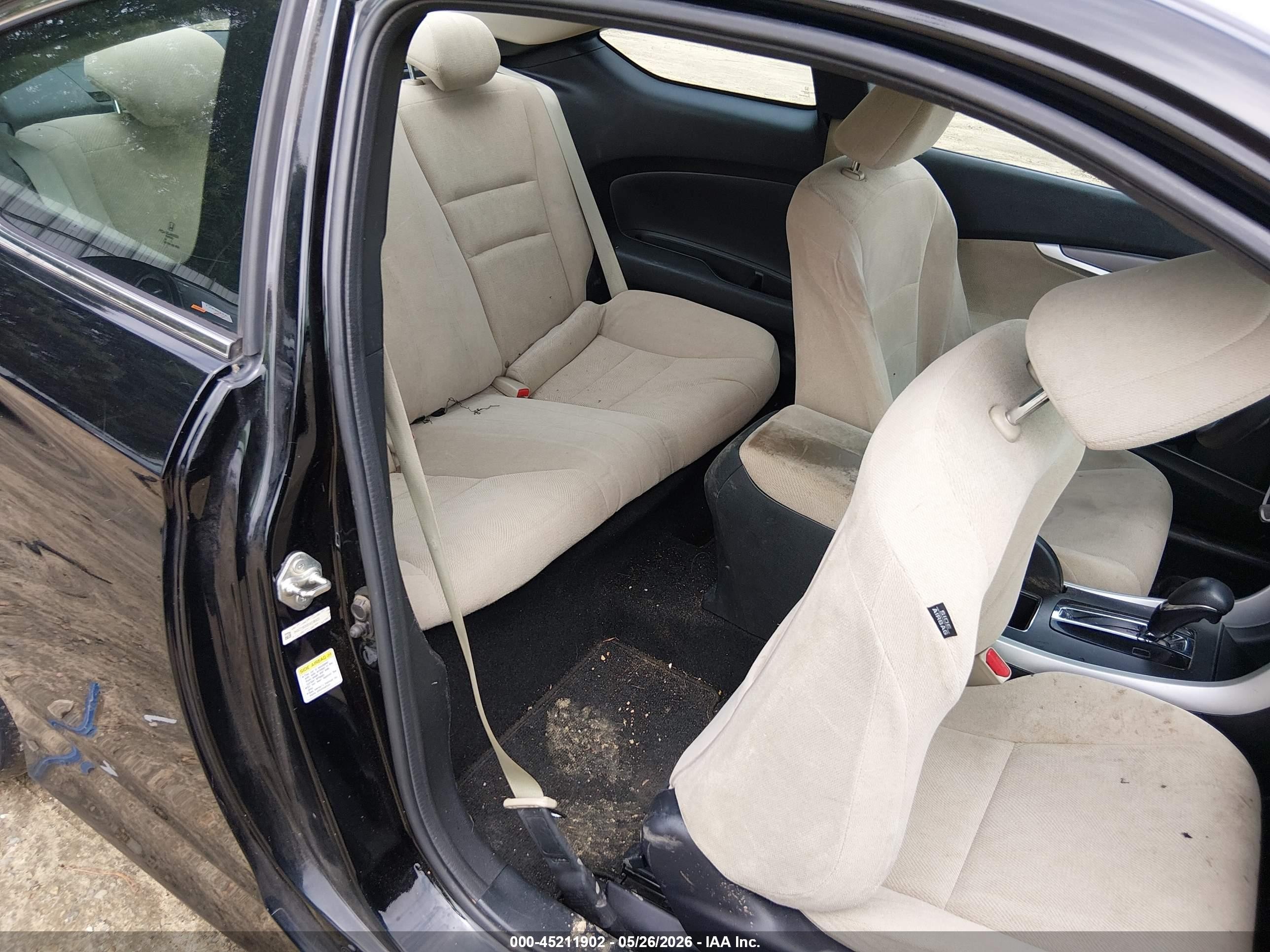 2013 Honda Accord Lx-s Black vin: 1HGCT1B30DA018923