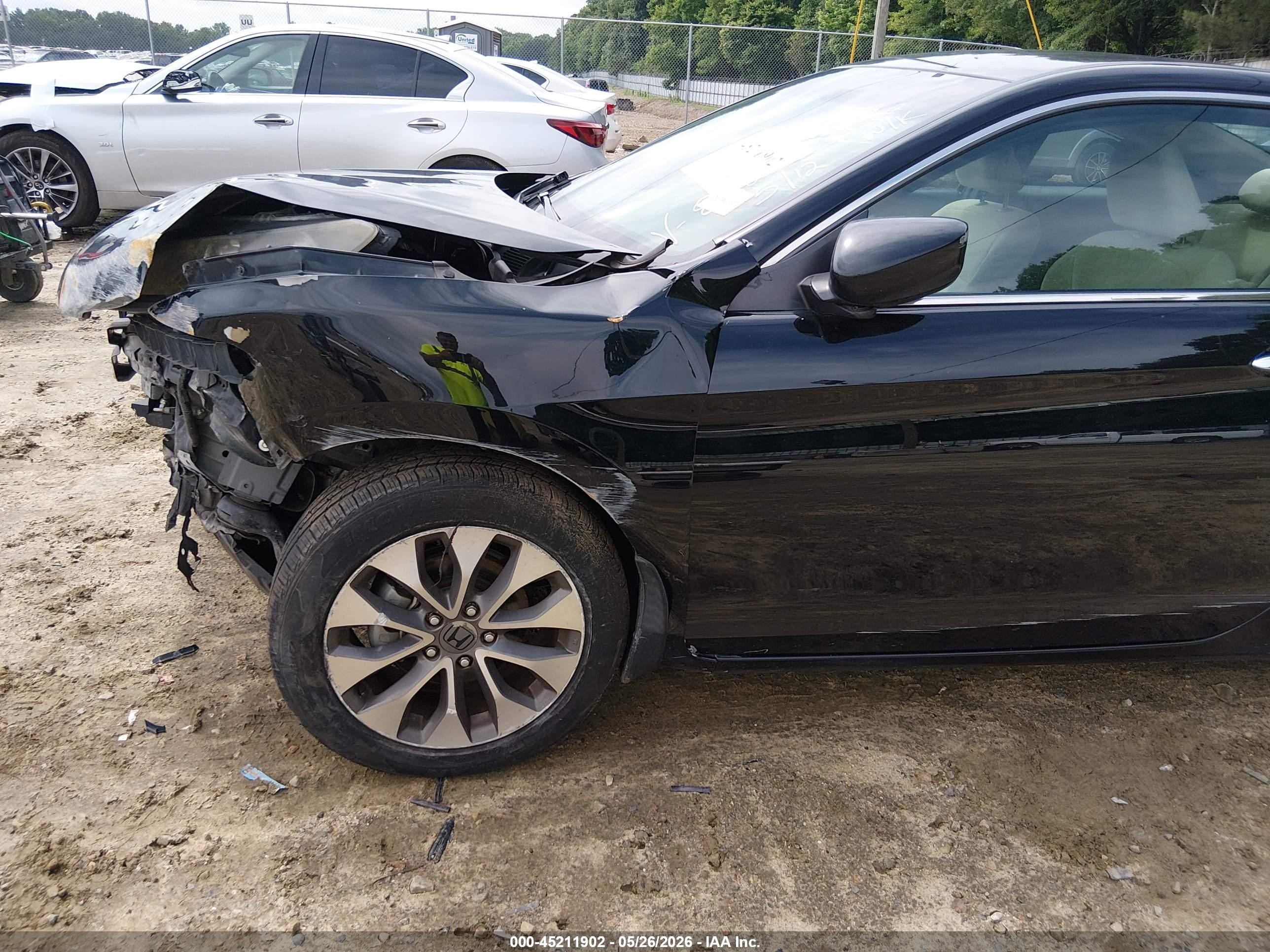 2013 Honda Accord Lx-s Black vin: 1HGCT1B30DA018923