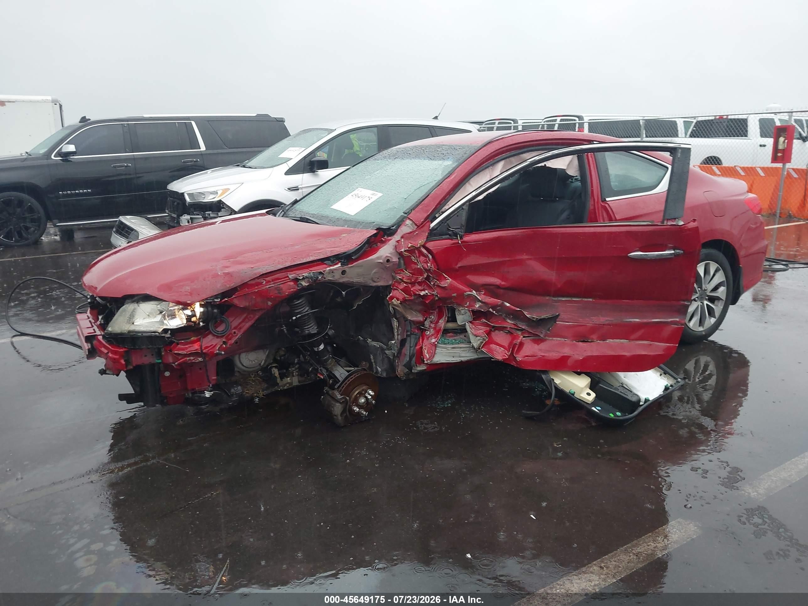 2015 Honda Accord Lx-s Red vin: 1HGCT1B30FA005981