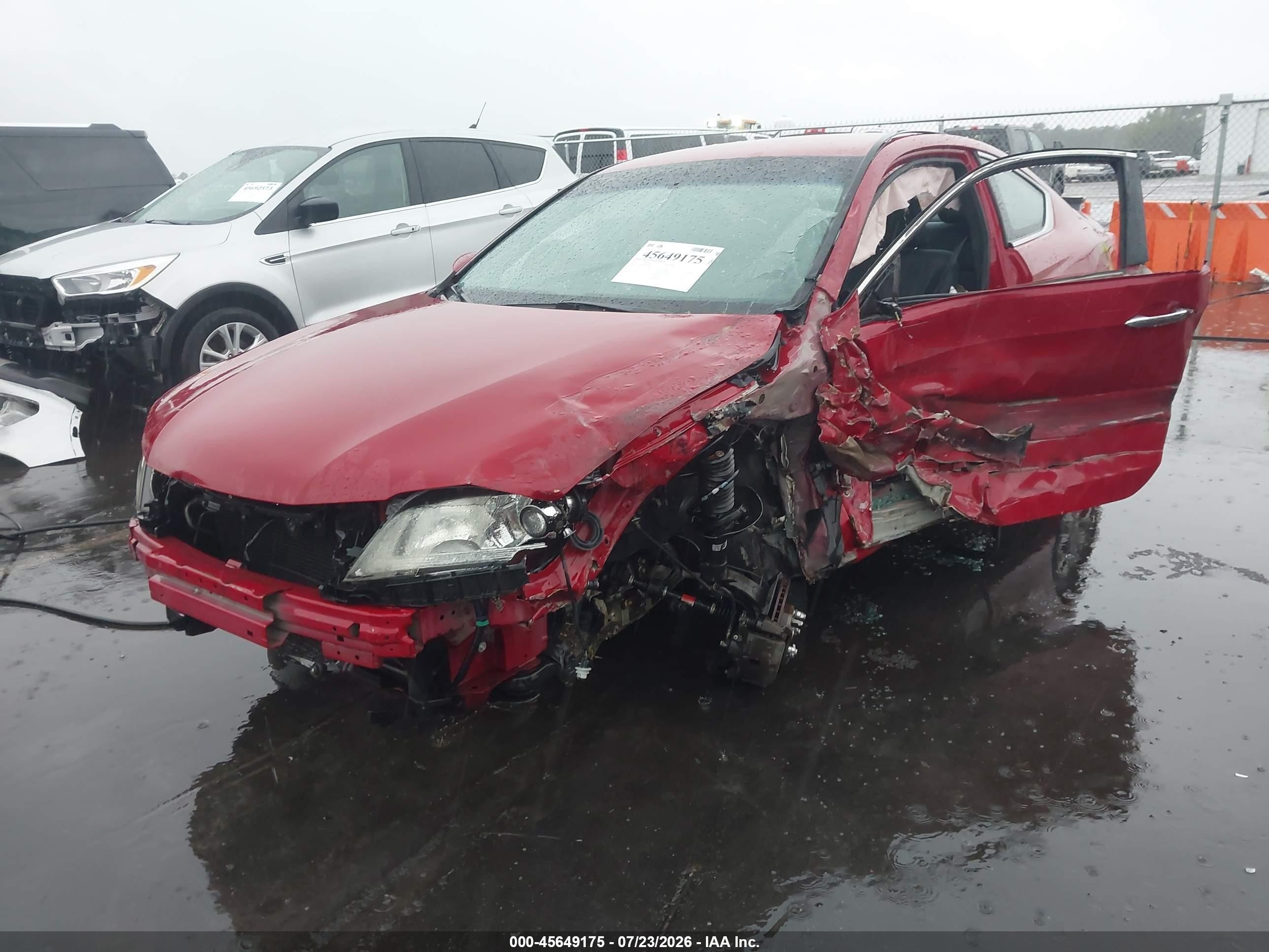 2015 Honda Accord Lx-s Red vin: 1HGCT1B30FA005981