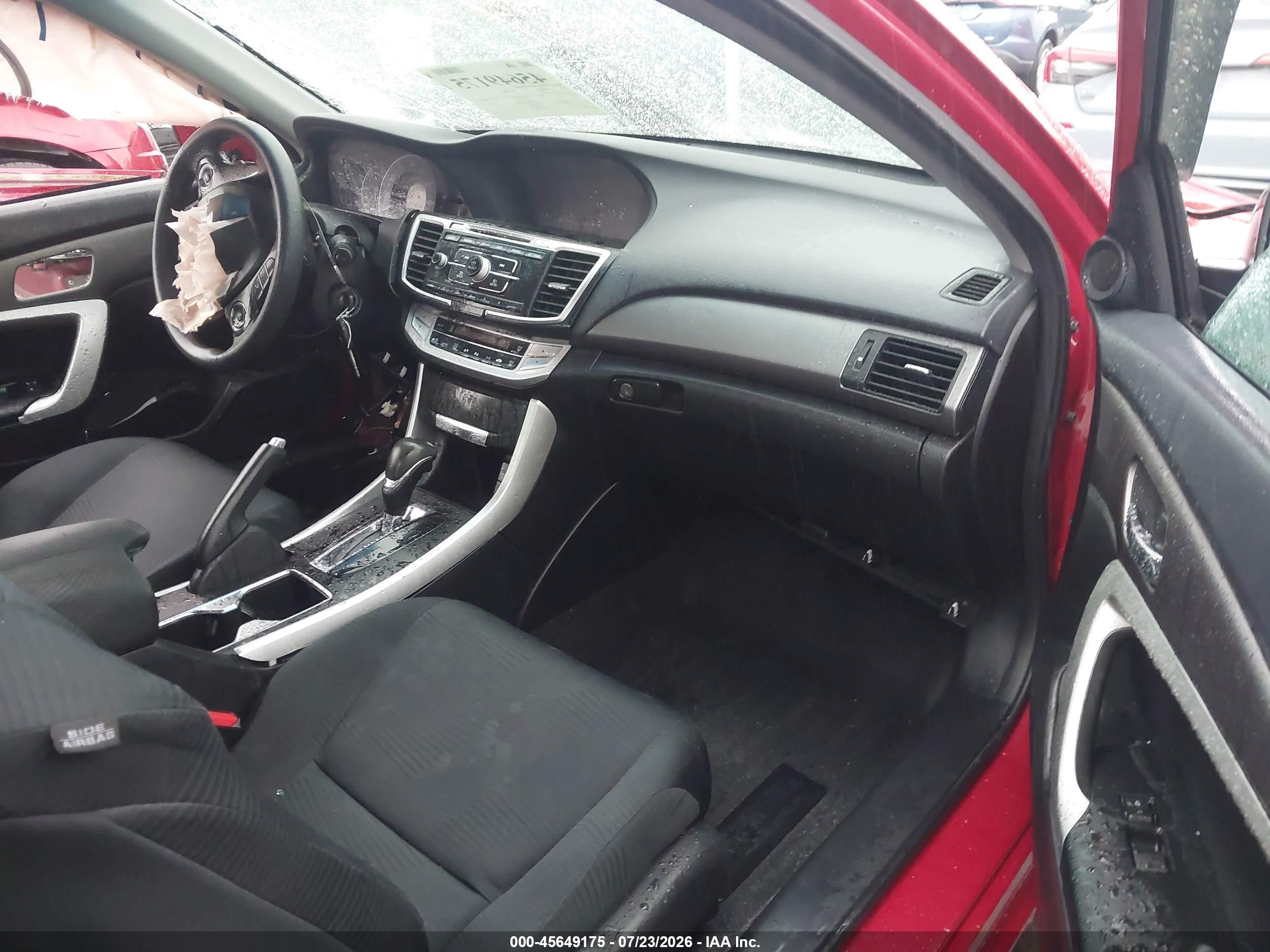 2015 Honda Accord Lx-s Red vin: 1HGCT1B30FA005981