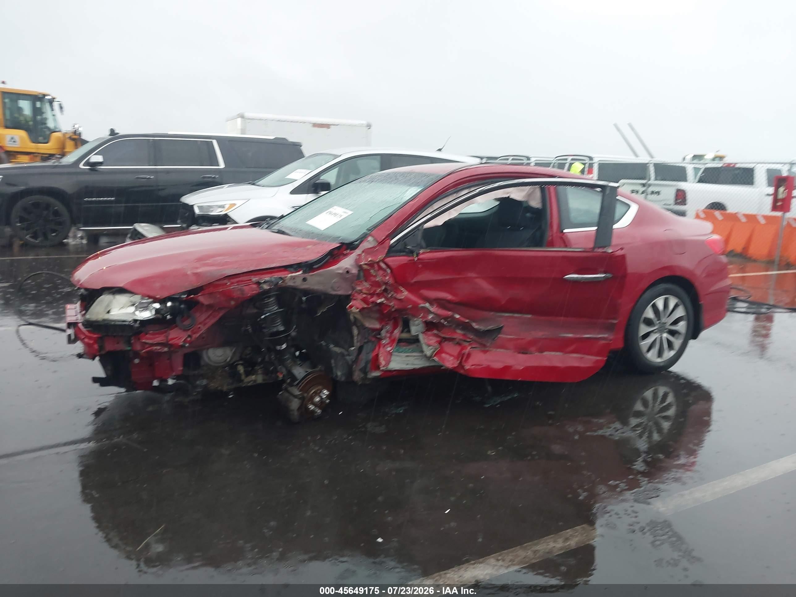 2015 Honda Accord Lx-s Red vin: 1HGCT1B30FA005981