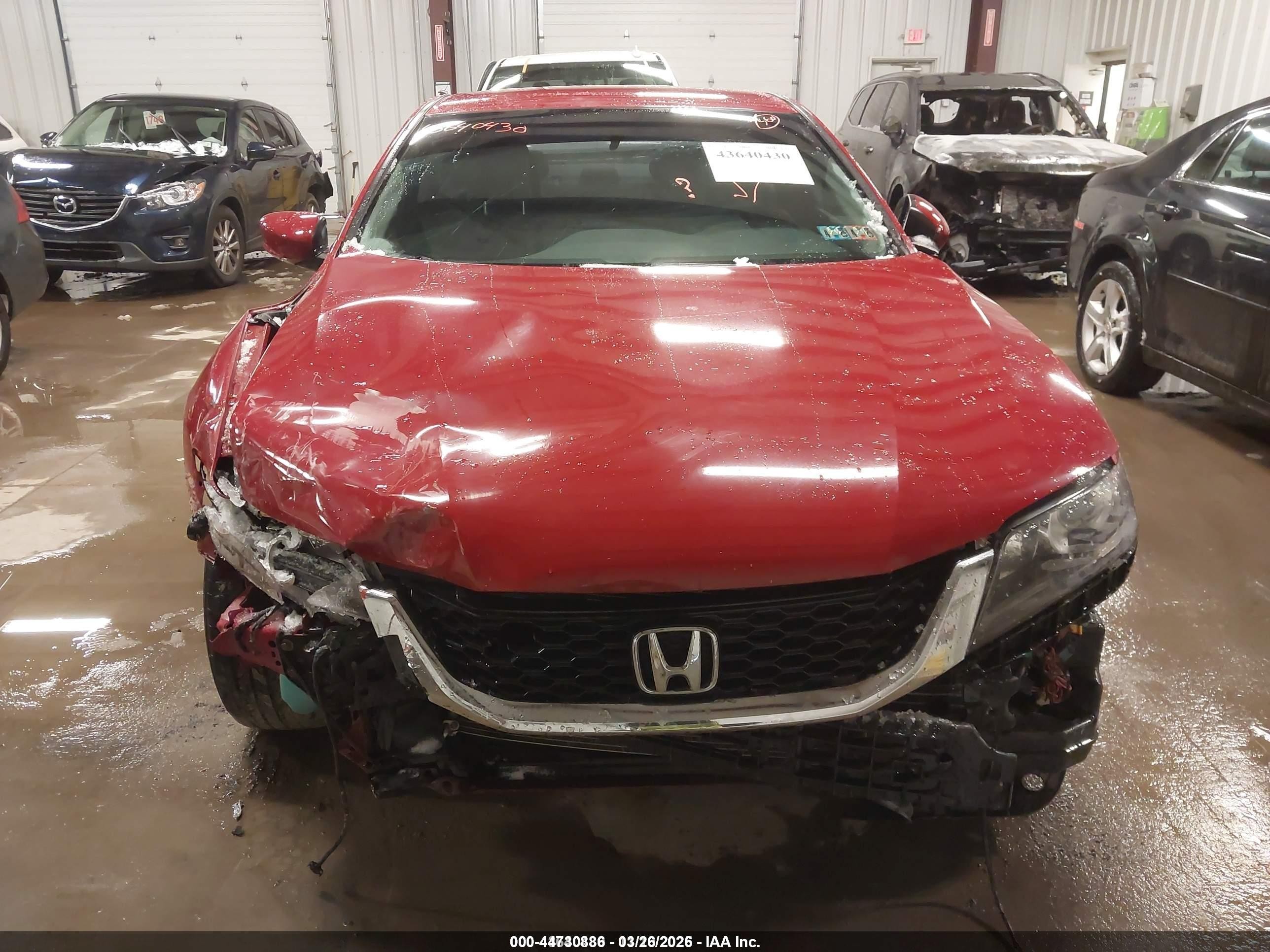 2015 Honda Accord Lx-s Red vin: 1HGCT1B31FA002023