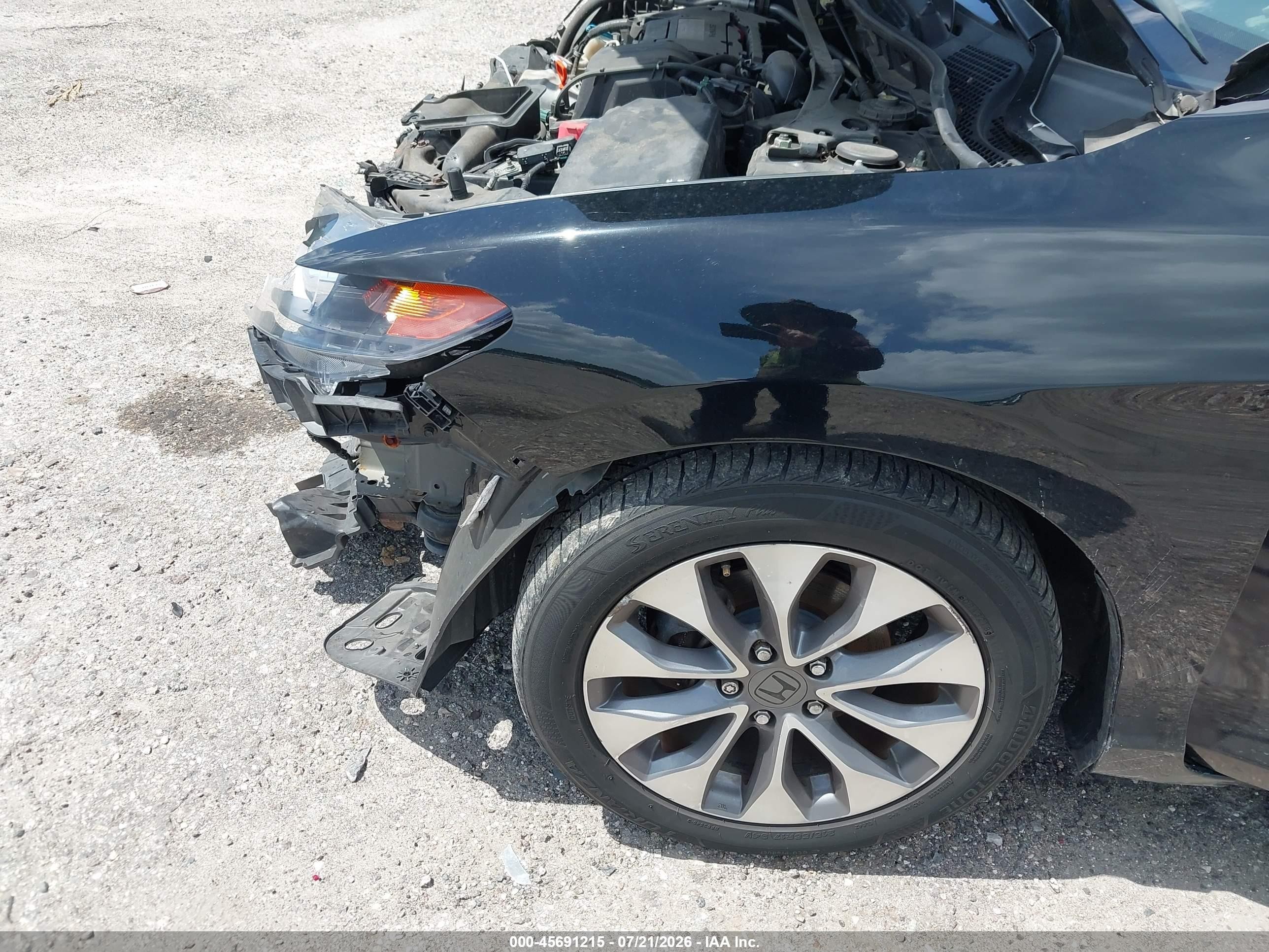 2015 Honda Accord Lx-s Черный vin: 1HGCT1B31FA013698
