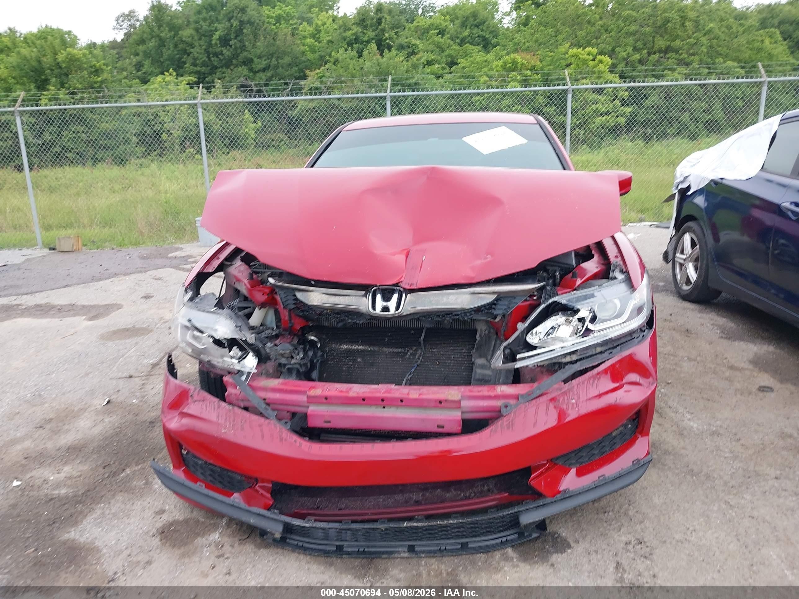 2016 Honda Accord Lx-s Red vin: 1HGCT1B31GA010897