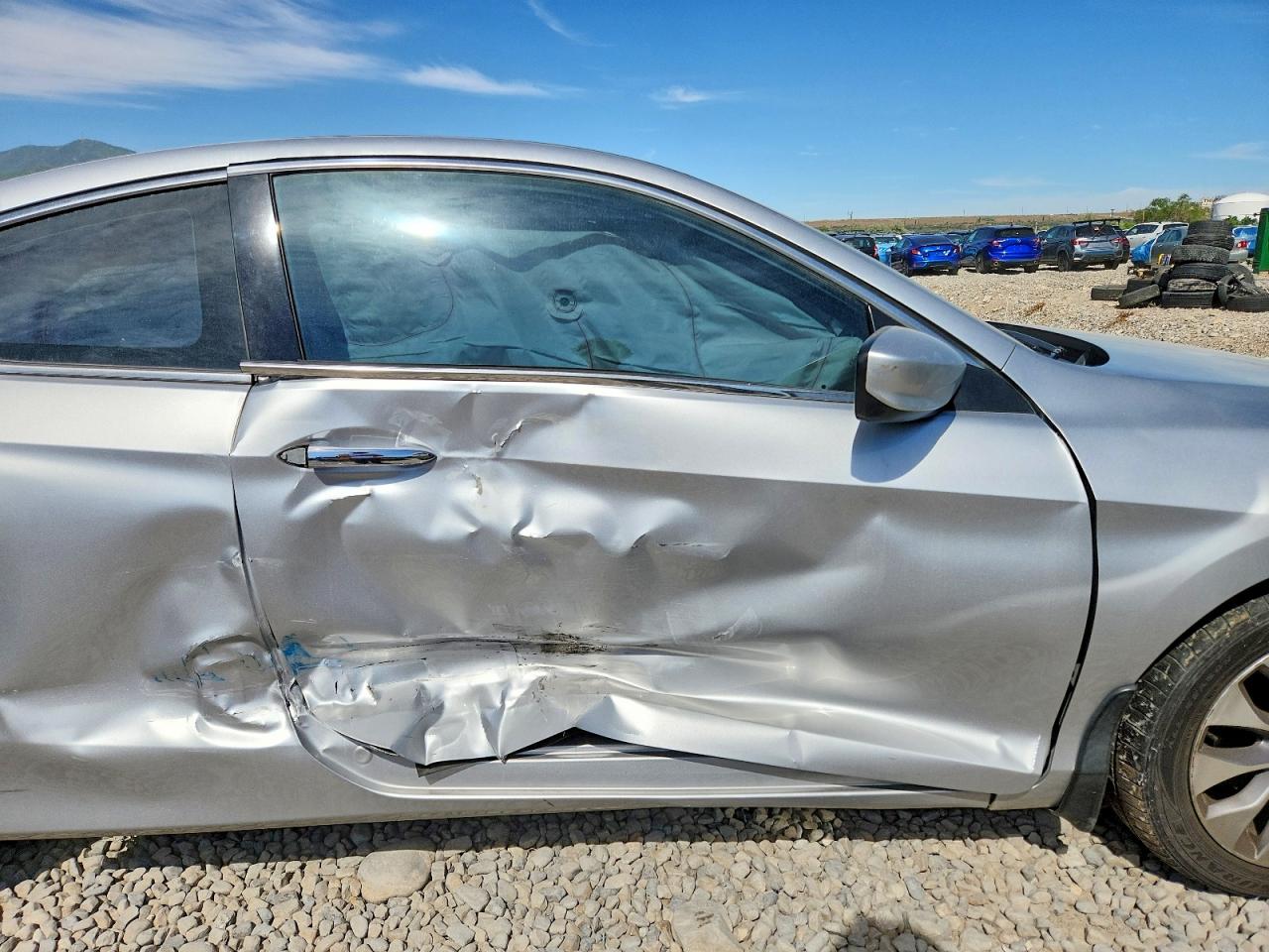 2013 Honda Accord Lx-s Silver vin: 1HGCT1B32DA002190