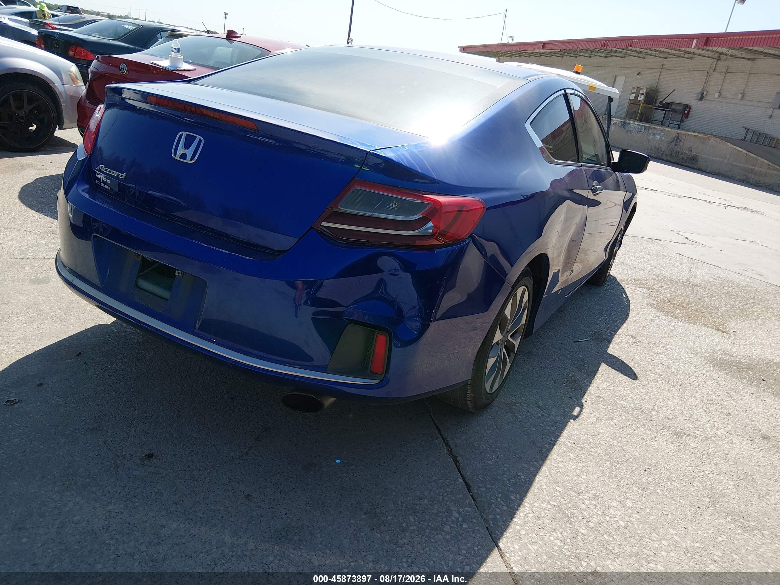 2014 Honda Accord Lx-s Blue vin: 1HGCT1B32EA005592
