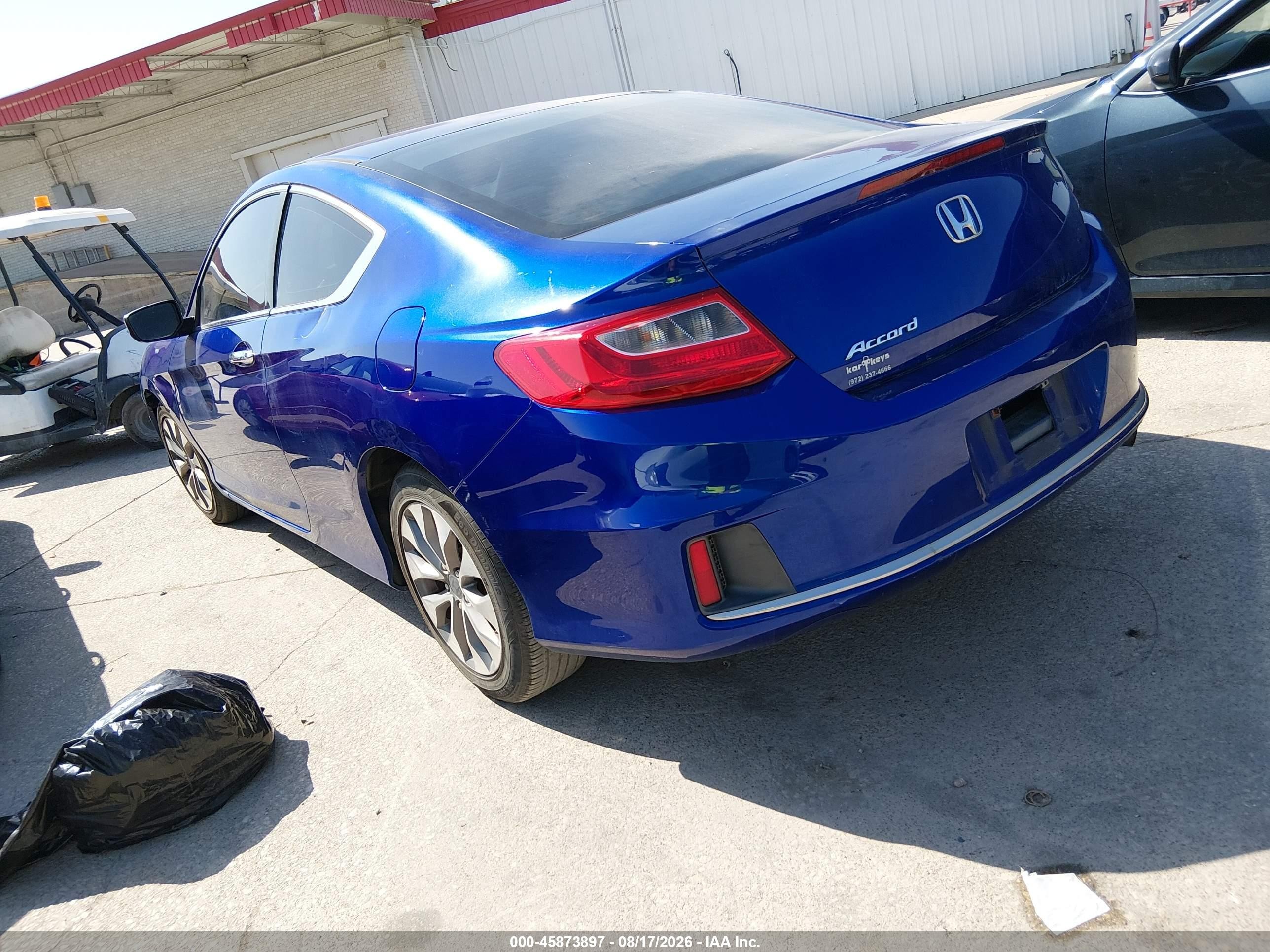2014 Honda Accord Lx-s Blue vin: 1HGCT1B32EA005592