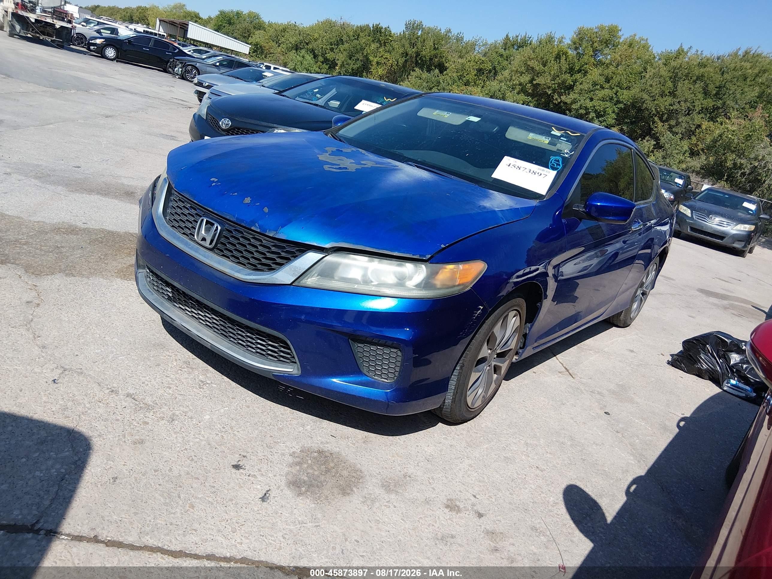 2014 Honda Accord Lx-s Blue vin: 1HGCT1B32EA005592