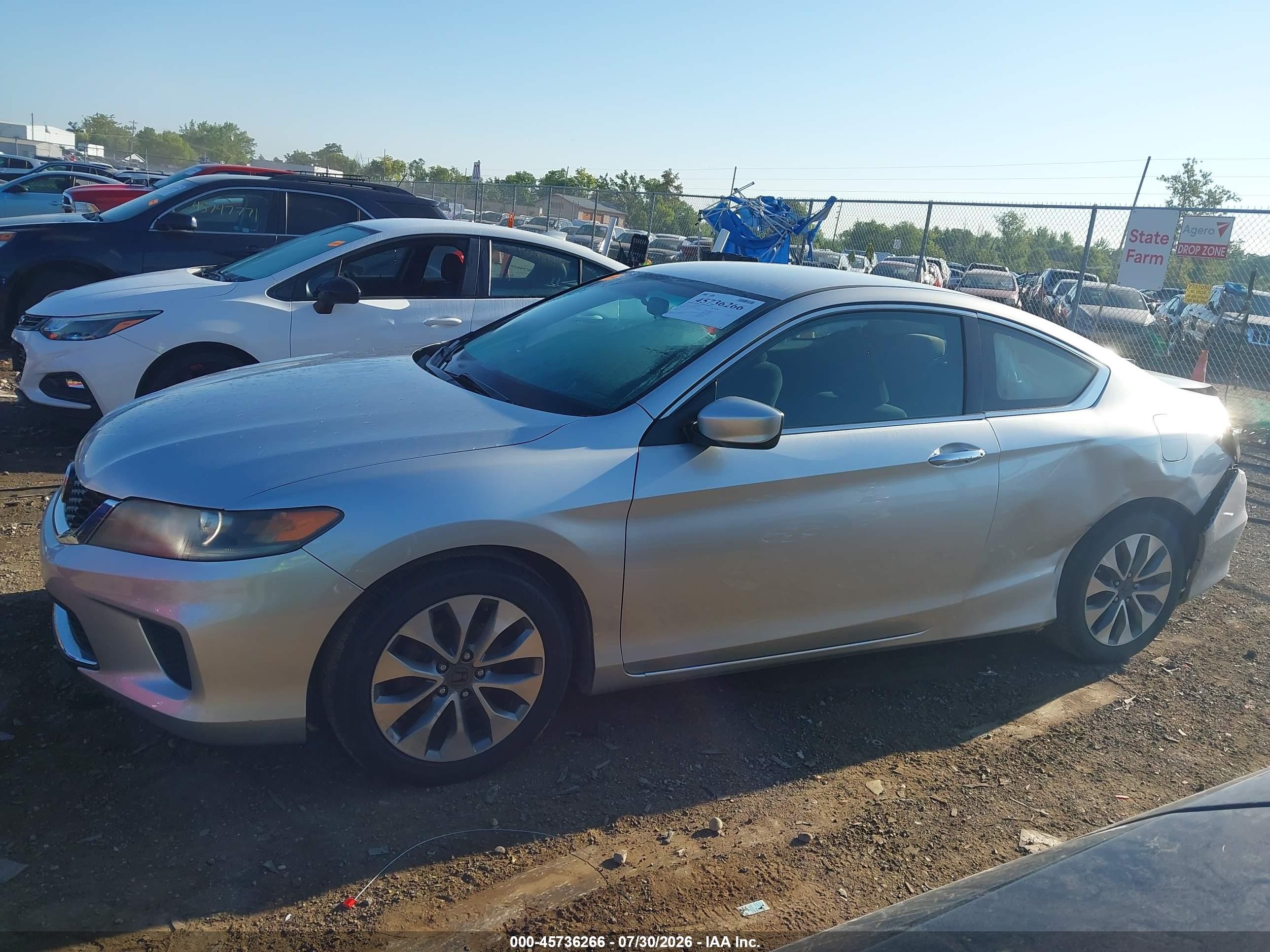 2013 Honda Accord Lx-s Silver vin: 1HGCT1B33DA003381
