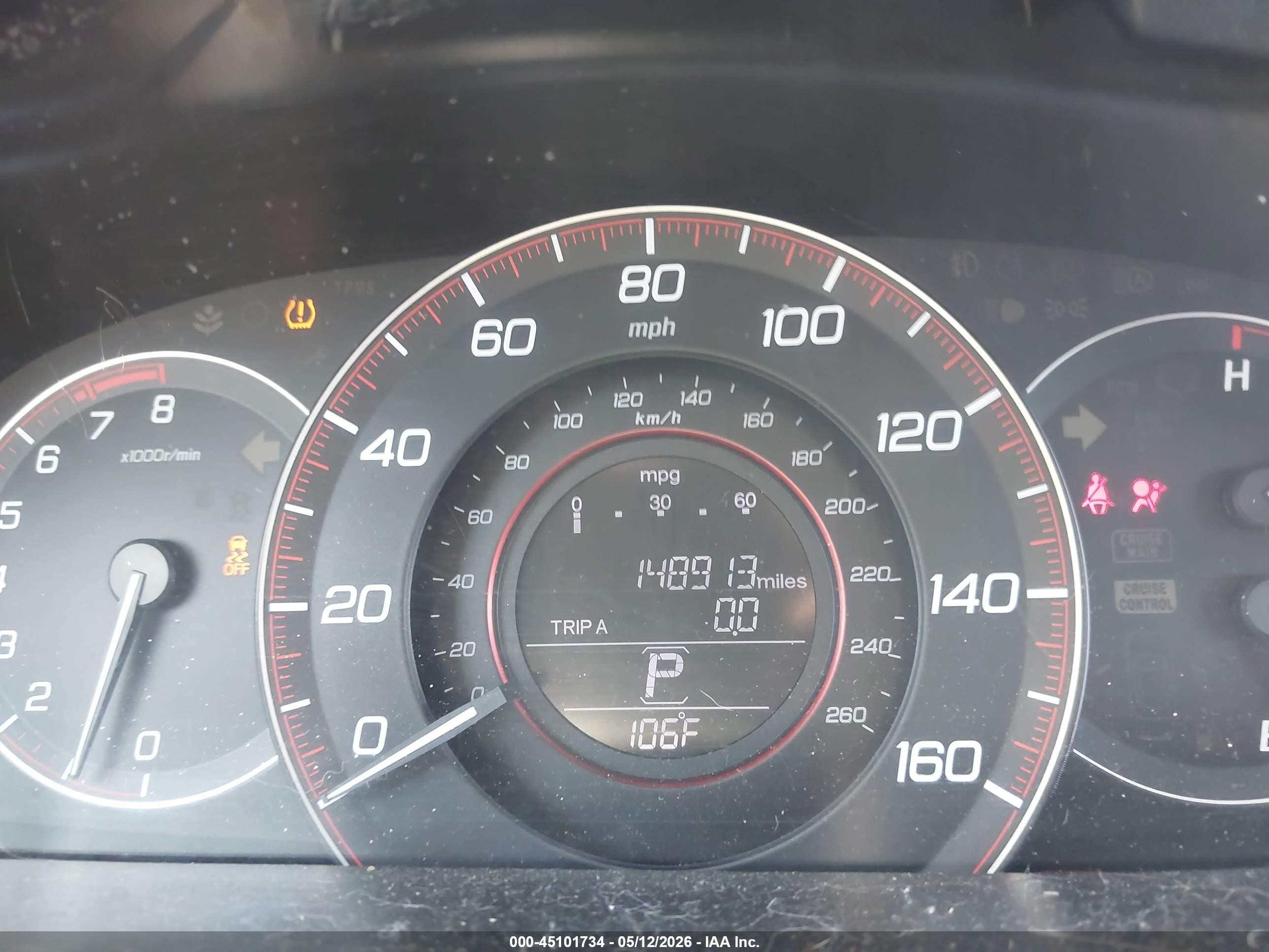 2014 Honda Accord Lx-s Red vin: 1HGCT1B33EA007884