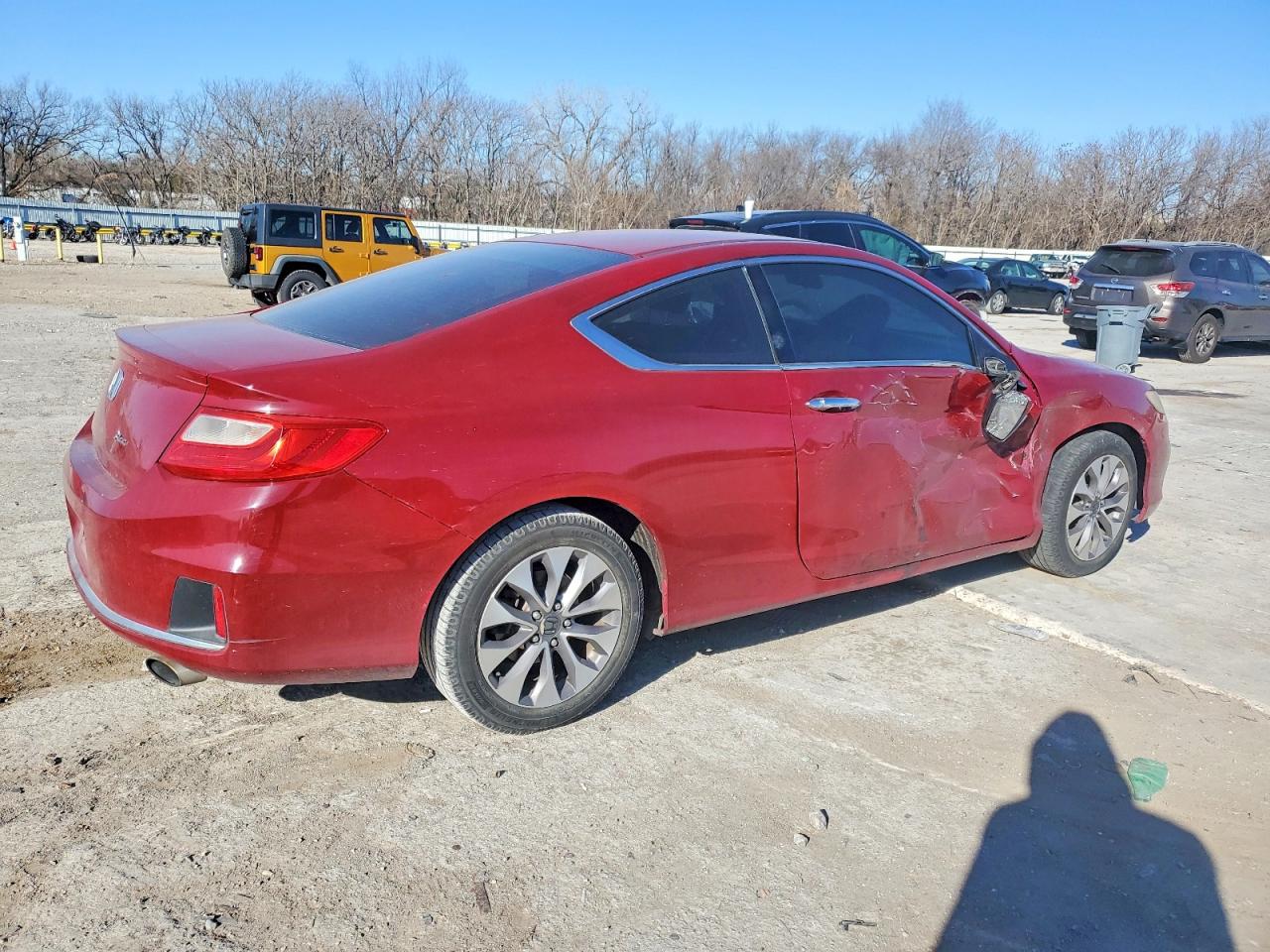2014 Honda Accord Lx-s Red vin: 1HGCT1B34EA011197