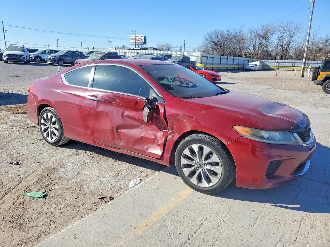 2014 Honda Accord Lx-s Red vin: 1HGCT1B34EA011197