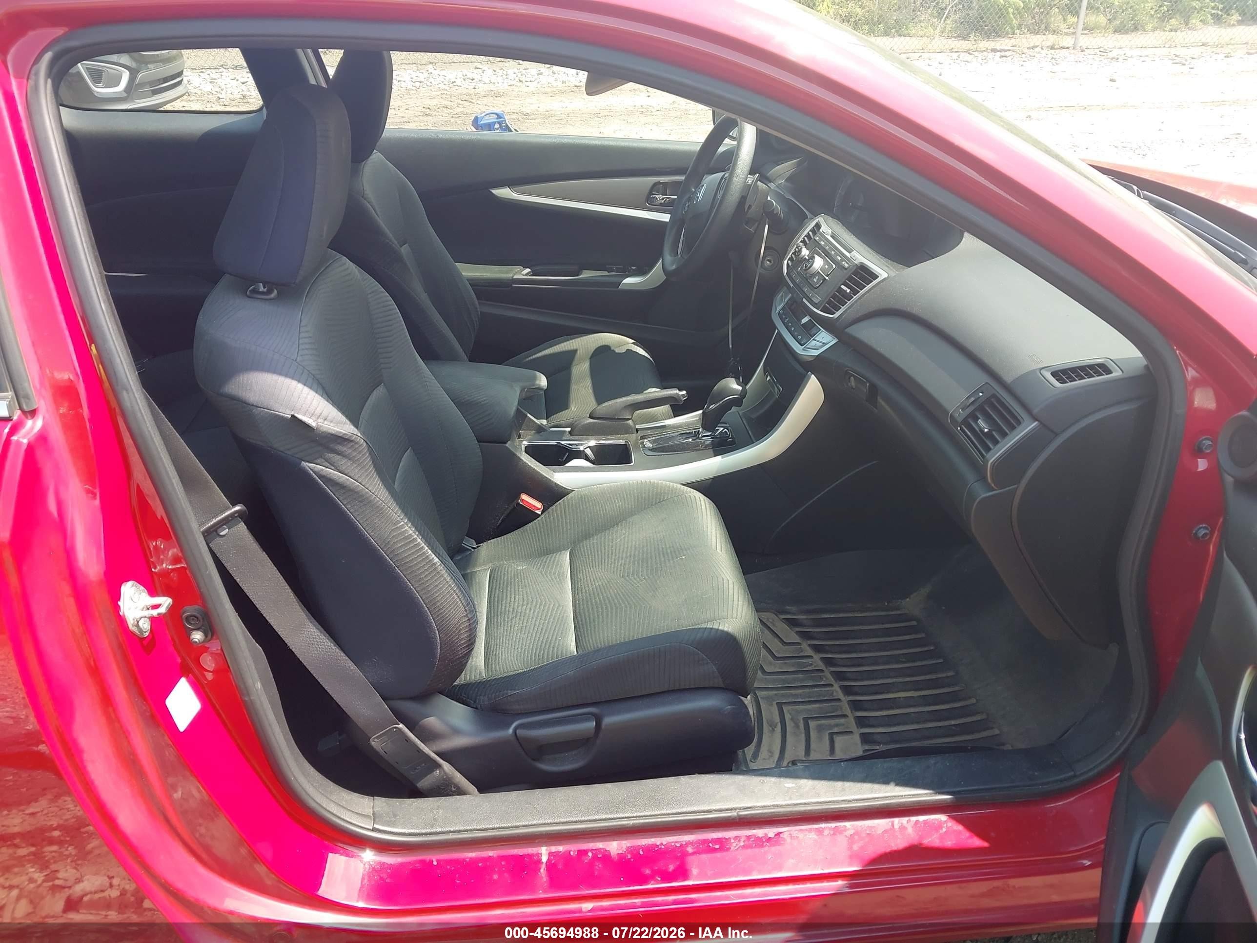 2015 Honda Accord Lx-s Red vin: 1HGCT1B34FA014005