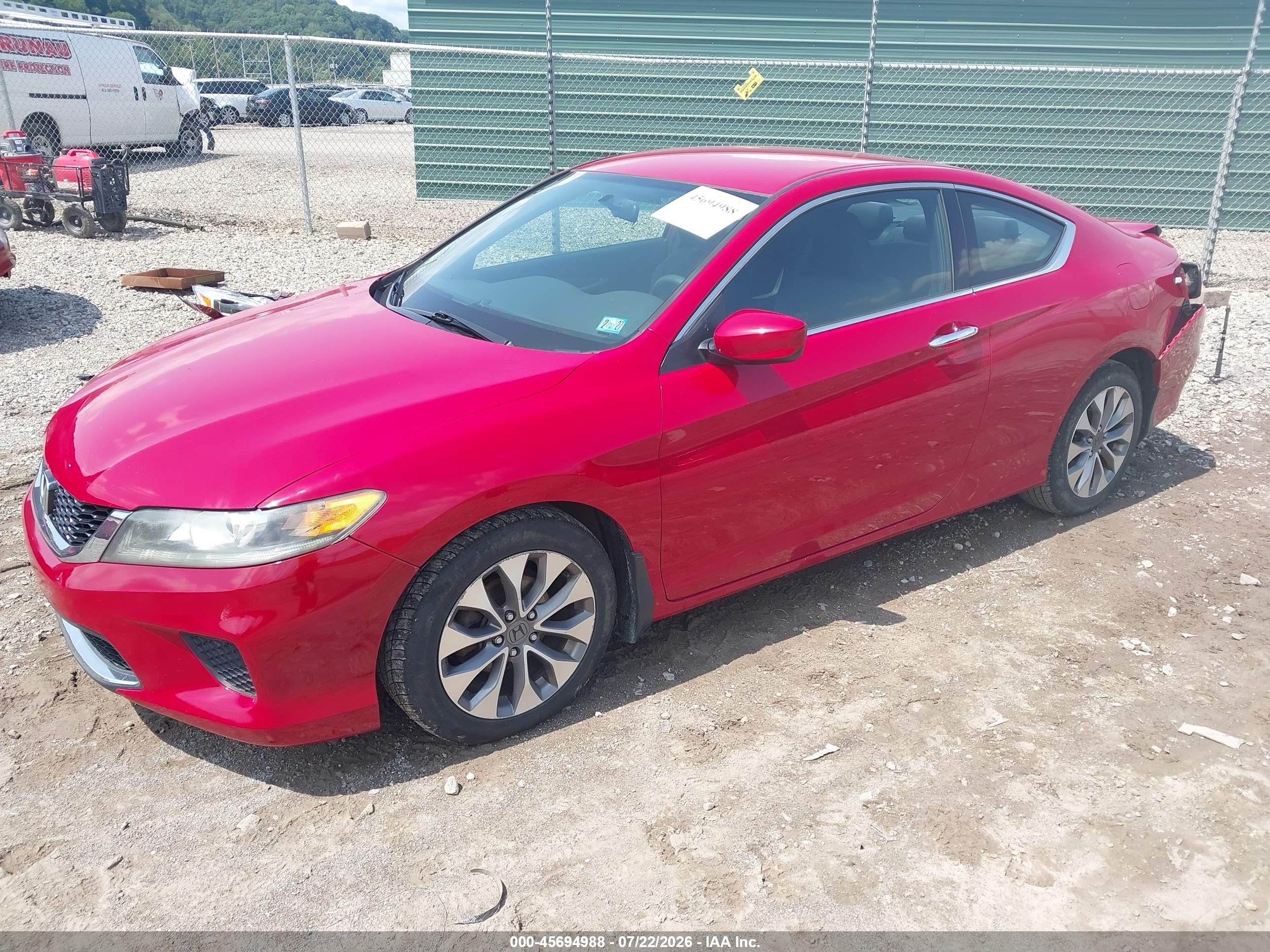 2015 Honda Accord Lx-s Red vin: 1HGCT1B34FA014005