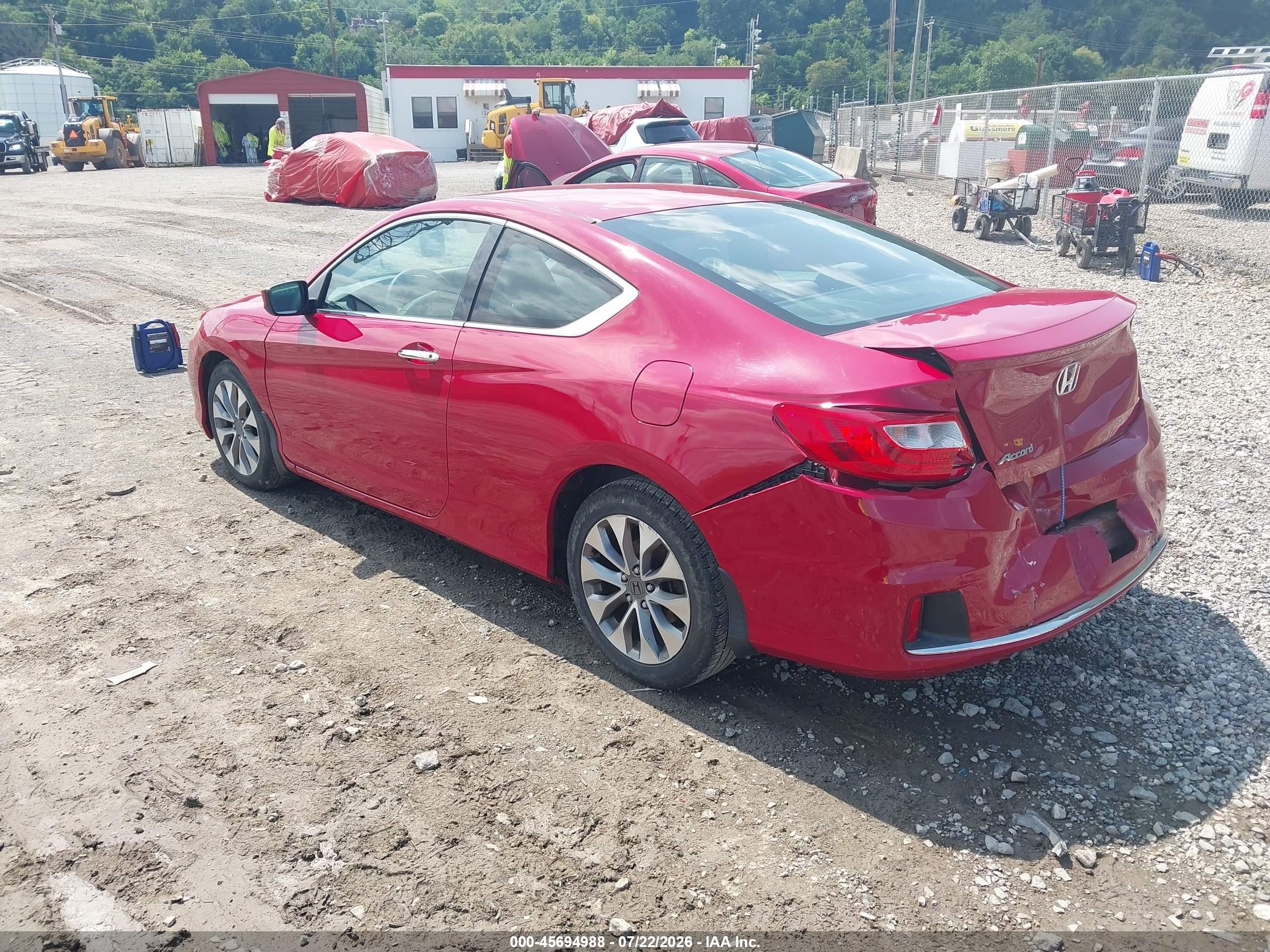 2015 Honda Accord Lx-s Red vin: 1HGCT1B34FA014005