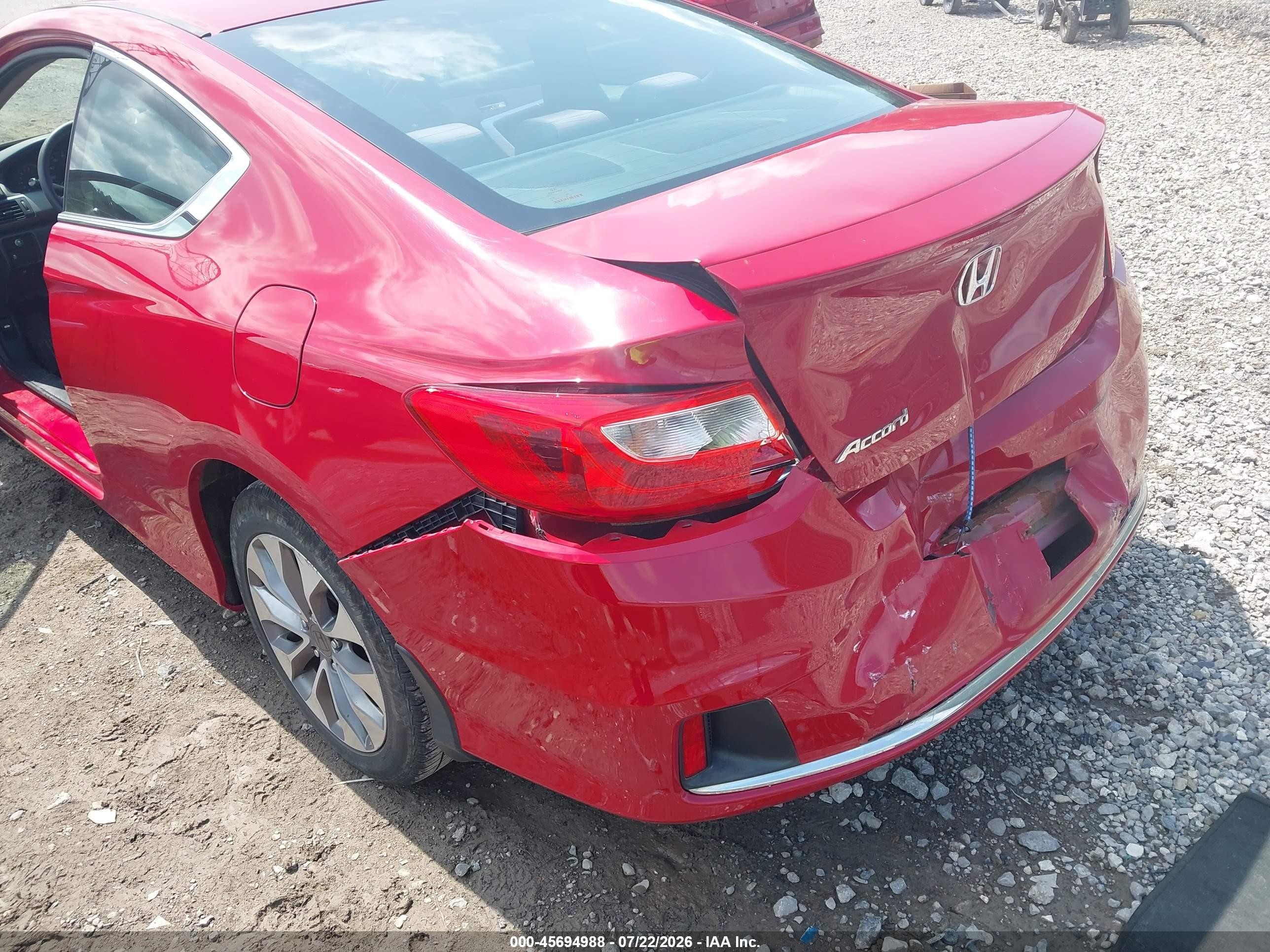 2015 Honda Accord Lx-s Red vin: 1HGCT1B34FA014005