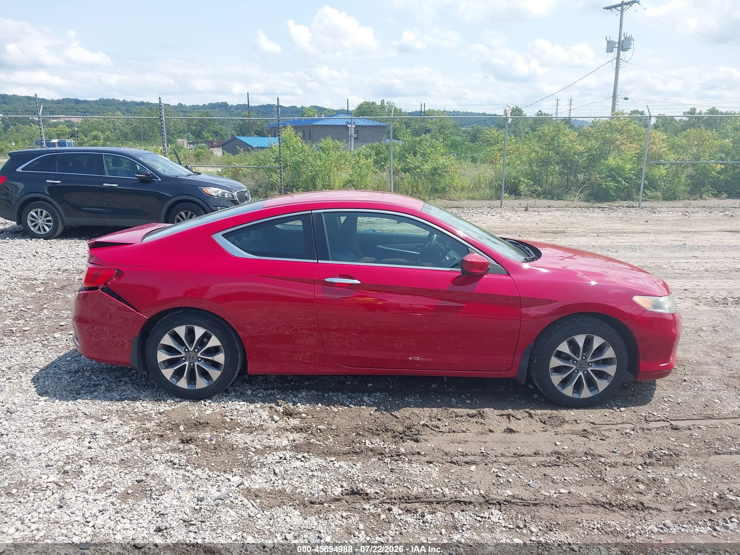 2015 Honda Accord Lx-s Red vin: 1HGCT1B34FA014005