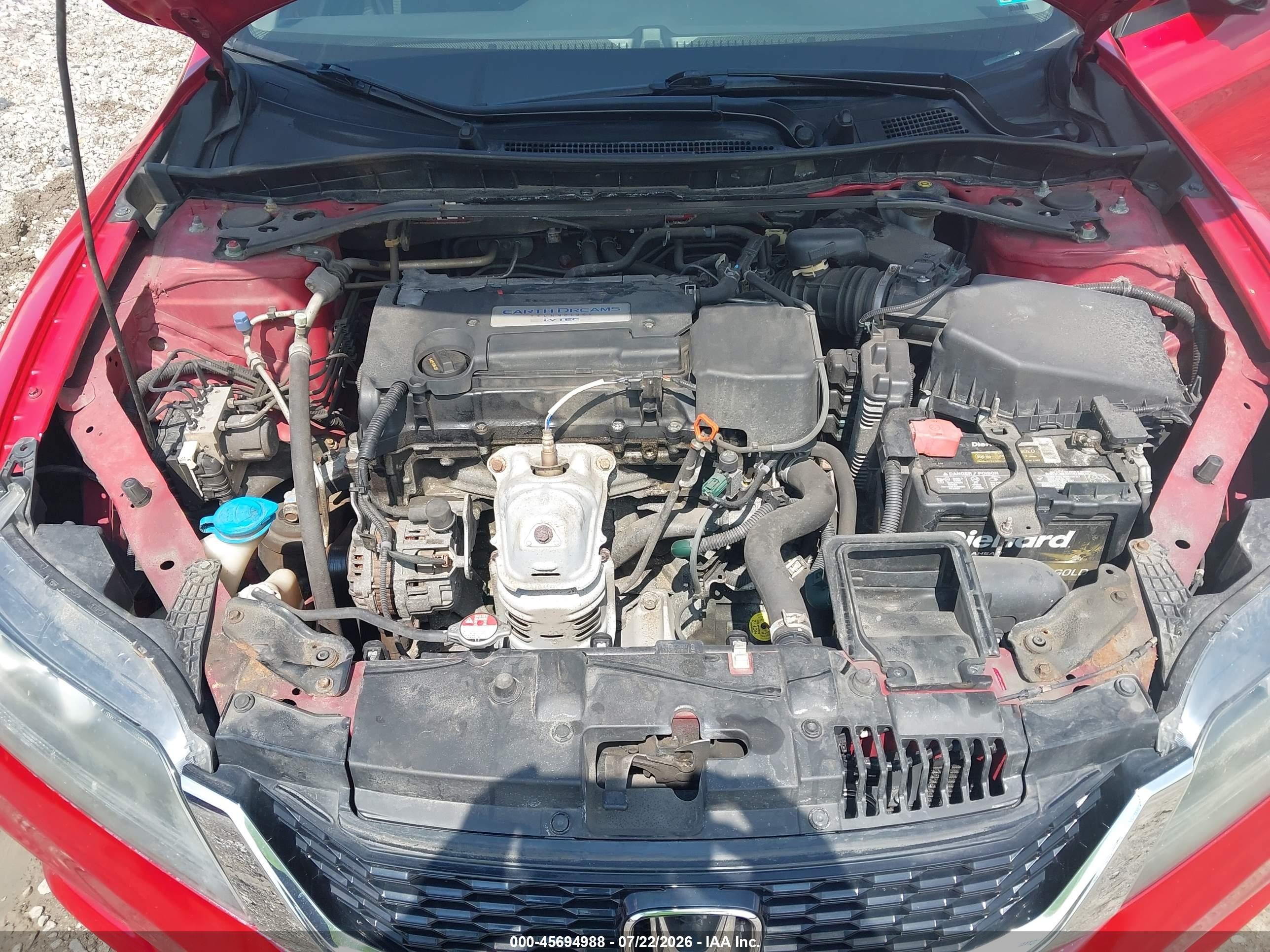2015 Honda Accord Lx-s Red vin: 1HGCT1B34FA014005