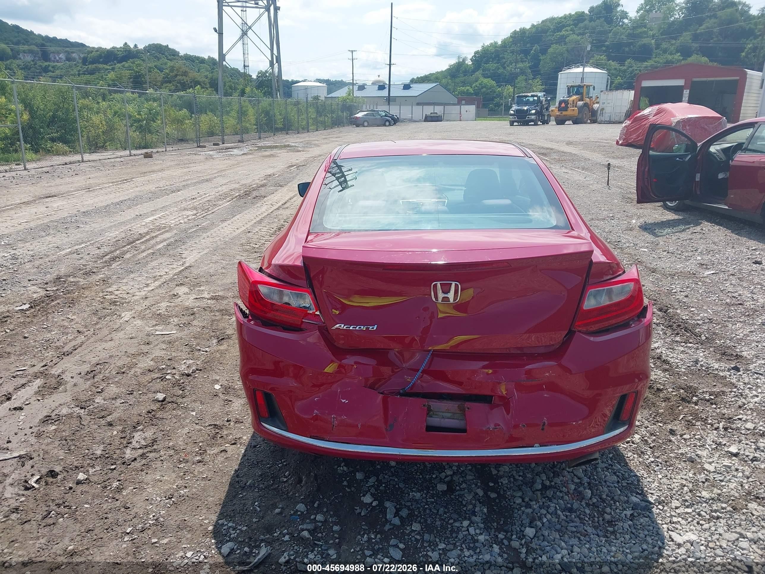 2015 Honda Accord Lx-s Red vin: 1HGCT1B34FA014005