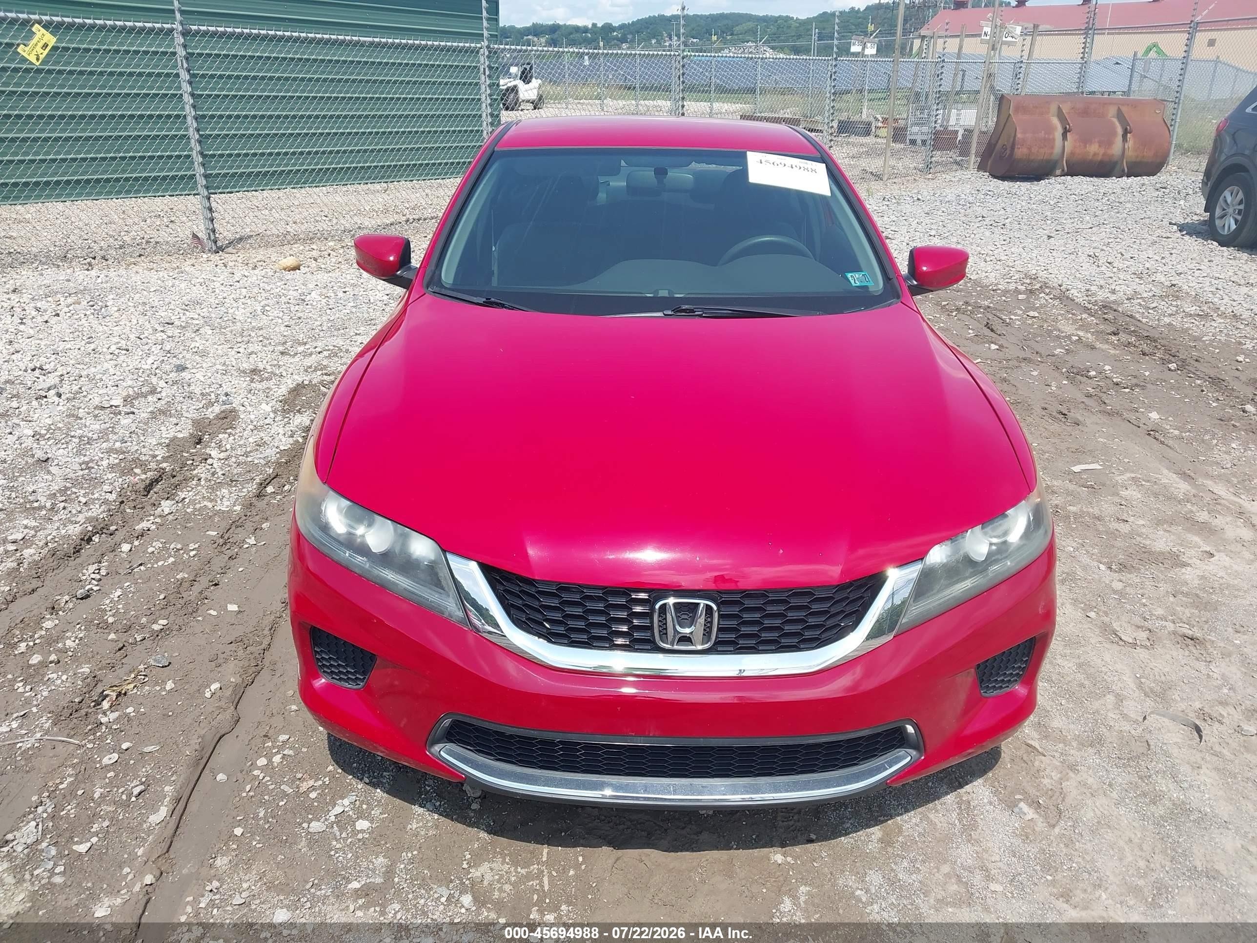 2015 Honda Accord Lx-s Red vin: 1HGCT1B34FA014005