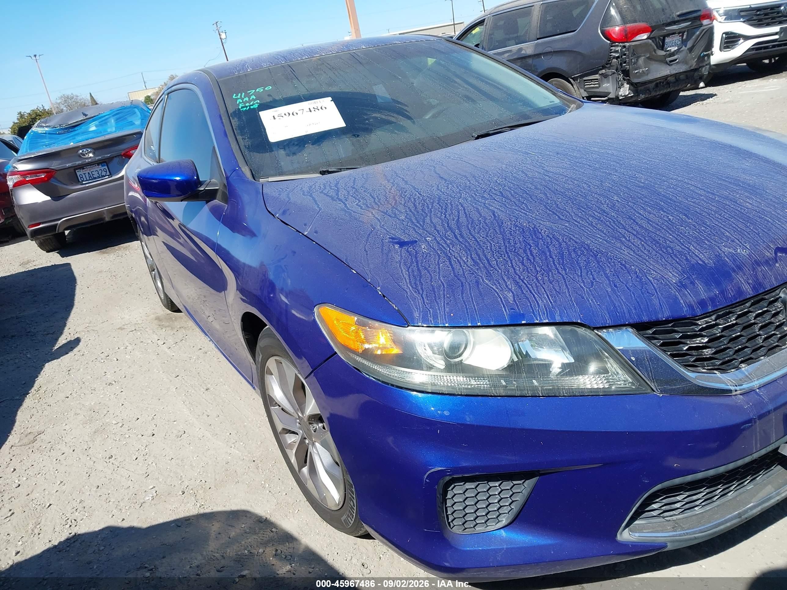 2013 Honda Accord Lx-s Blue vin: 1HGCT1B35DA002748