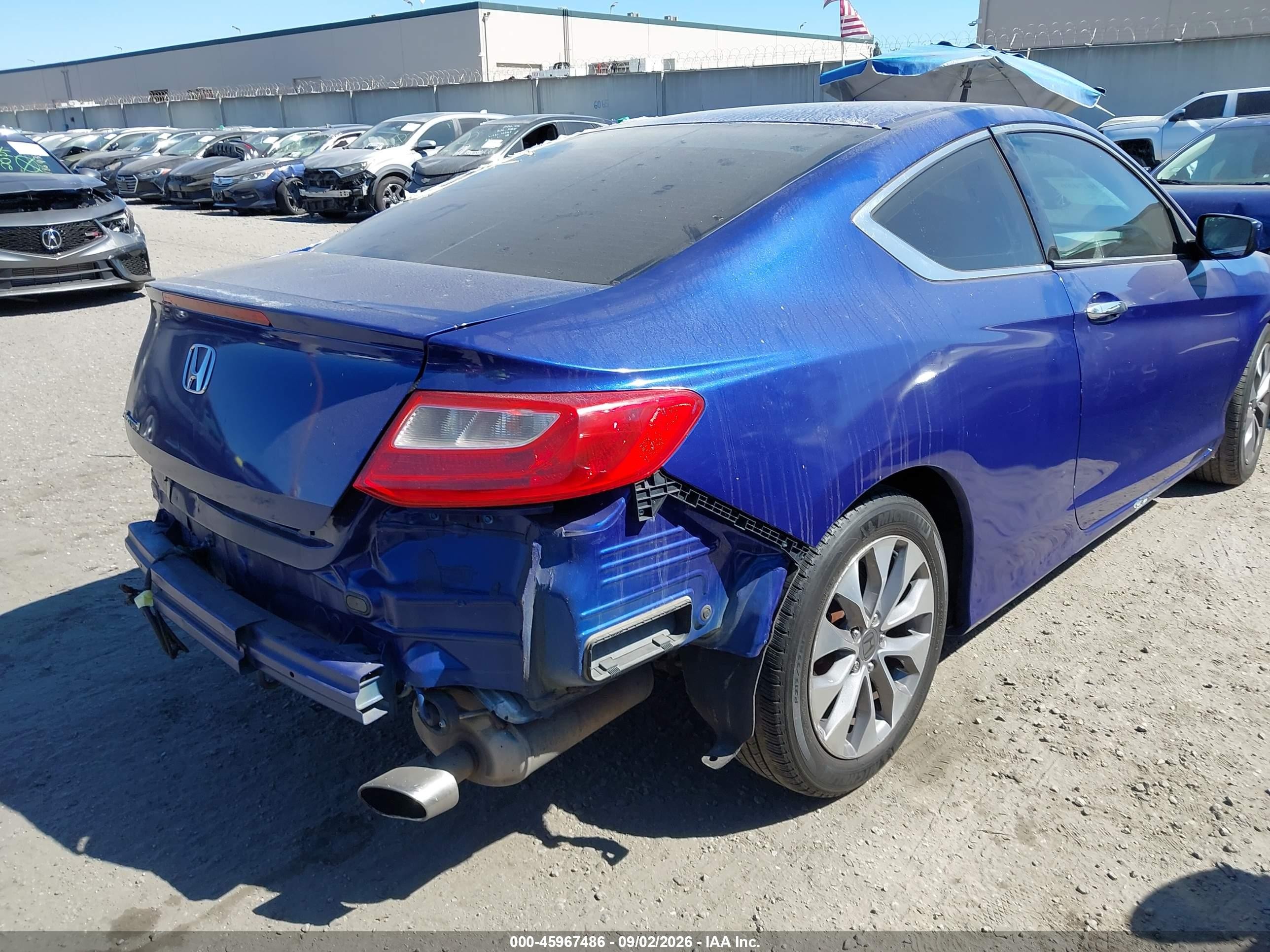 2013 Honda Accord Lx-s Синий vin: 1HGCT1B35DA002748