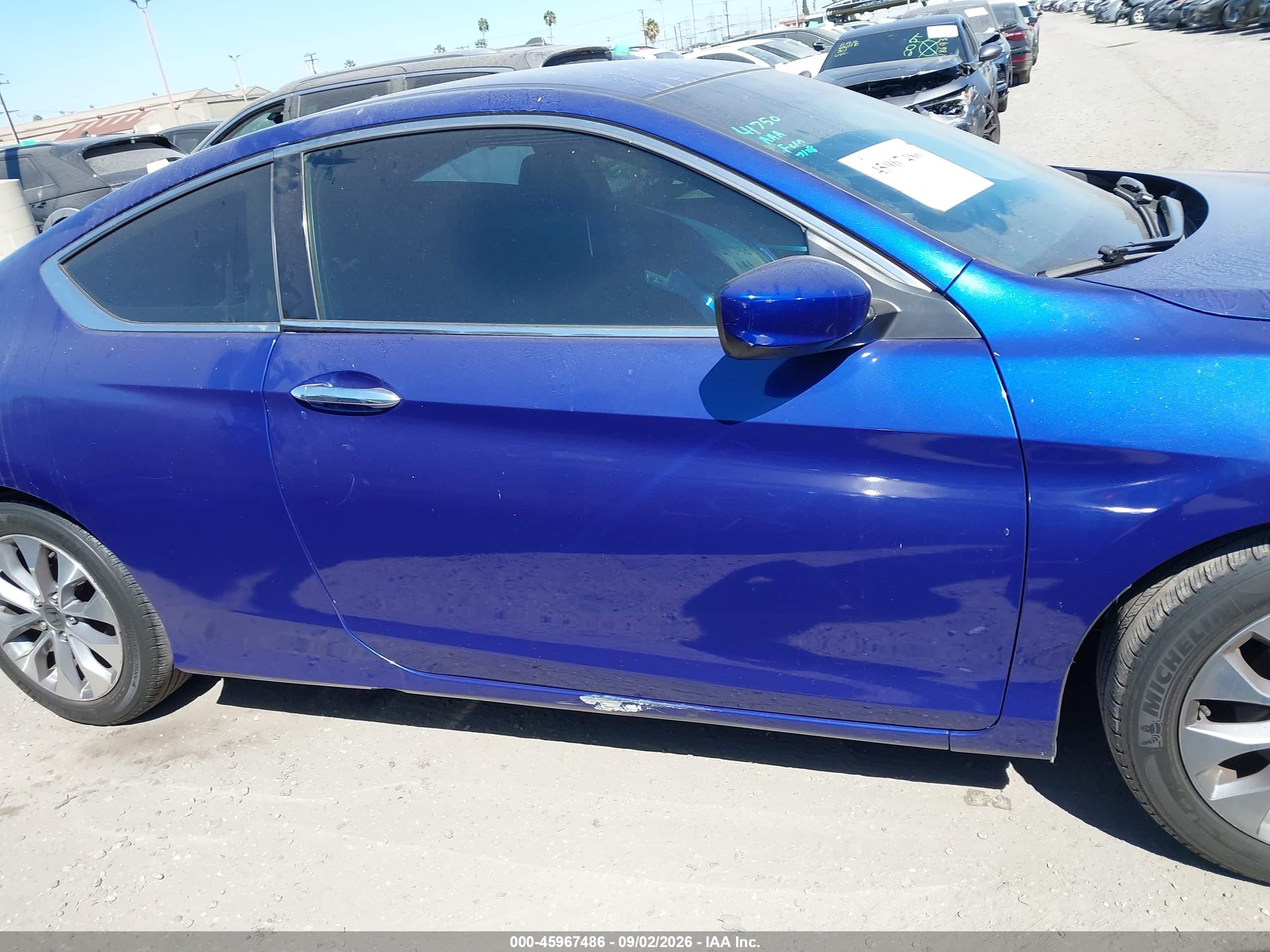 2013 Honda Accord Lx-s Синий vin: 1HGCT1B35DA002748