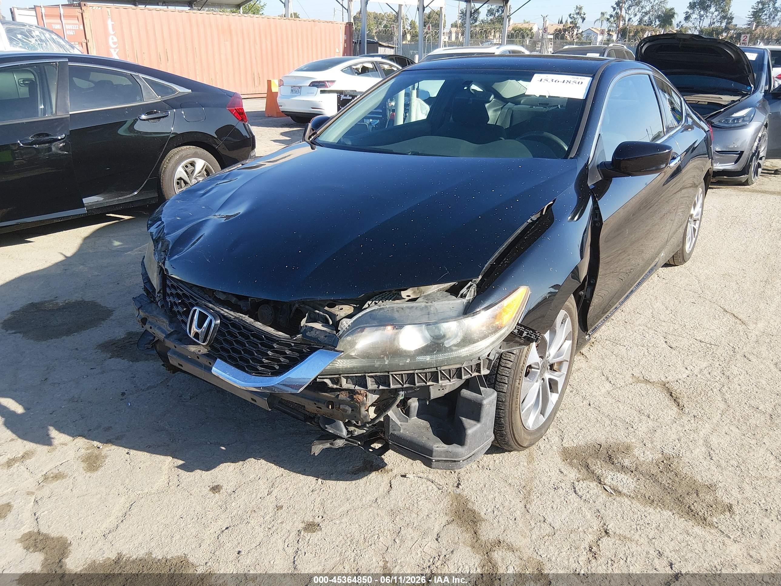 2014 Honda Accord Lx-s Black vin: 1HGCT1B35EA001665