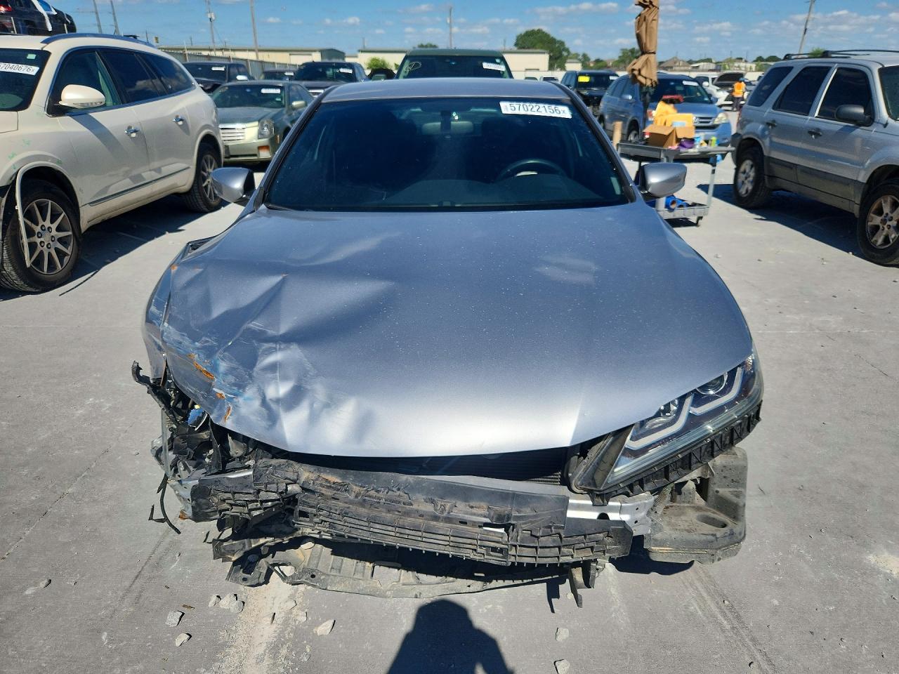 2017 Honda Accord Lx-s Silver vin: 1HGCT1B35HA004201