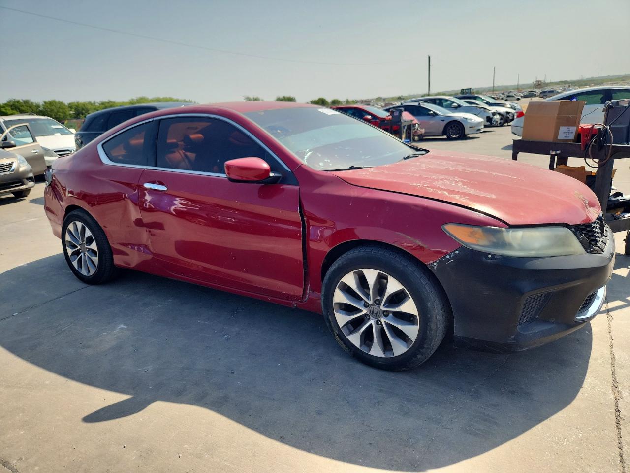 2014 Honda Accord Lx-s Red vin: 1HGCT1B36EA001772