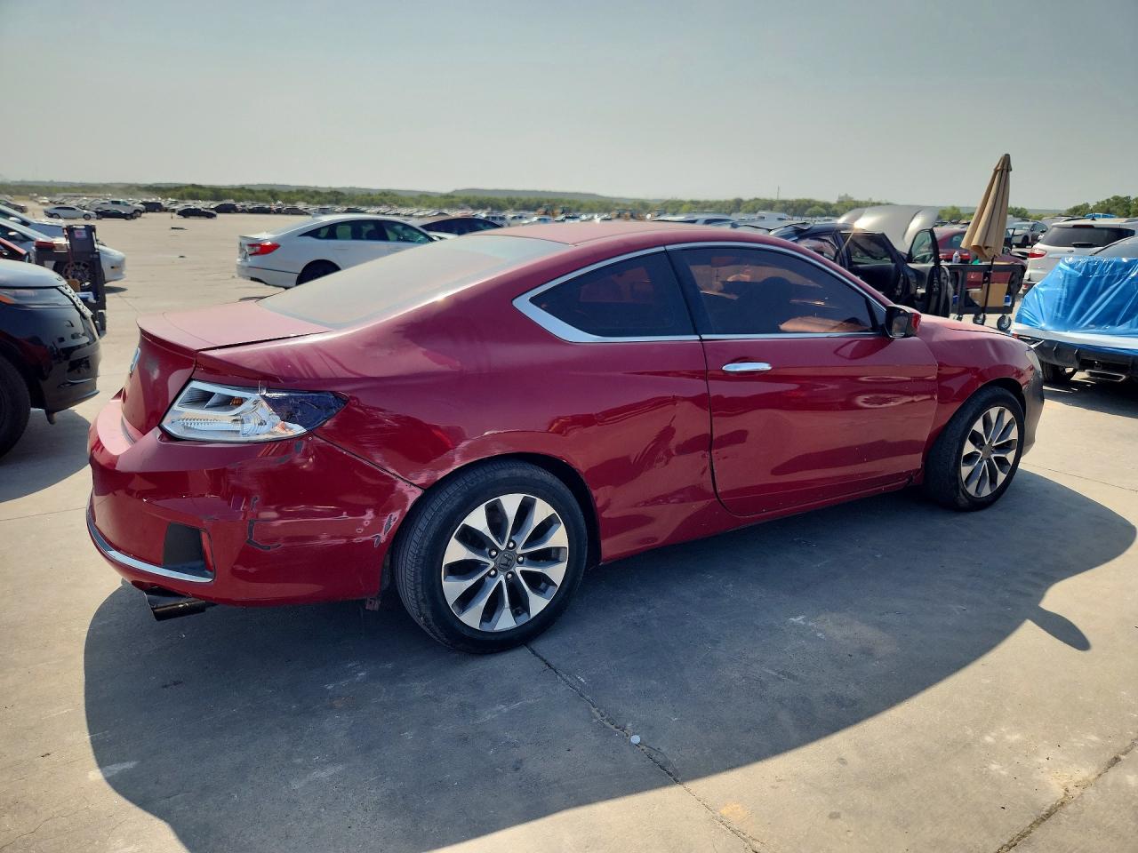 2014 Honda Accord Lx-s Red vin: 1HGCT1B36EA001772