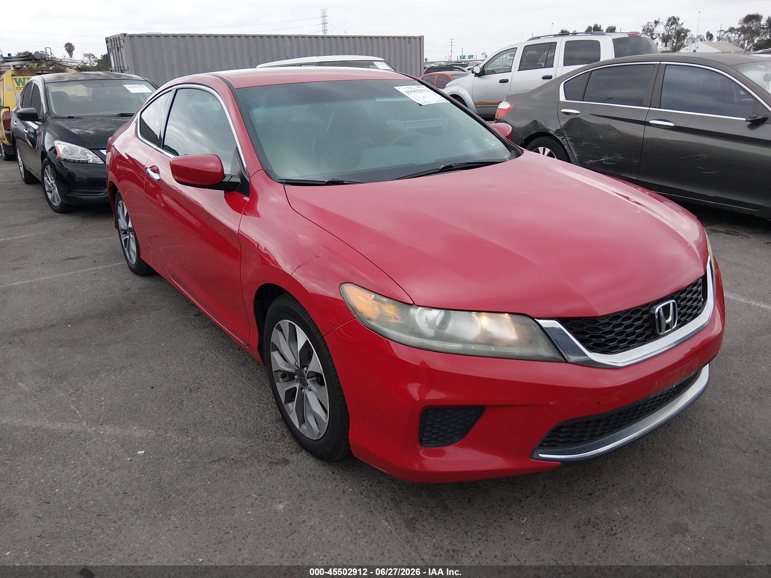 2014 Honda Accord Lx-s Red vin: 1HGCT1B36EA009399