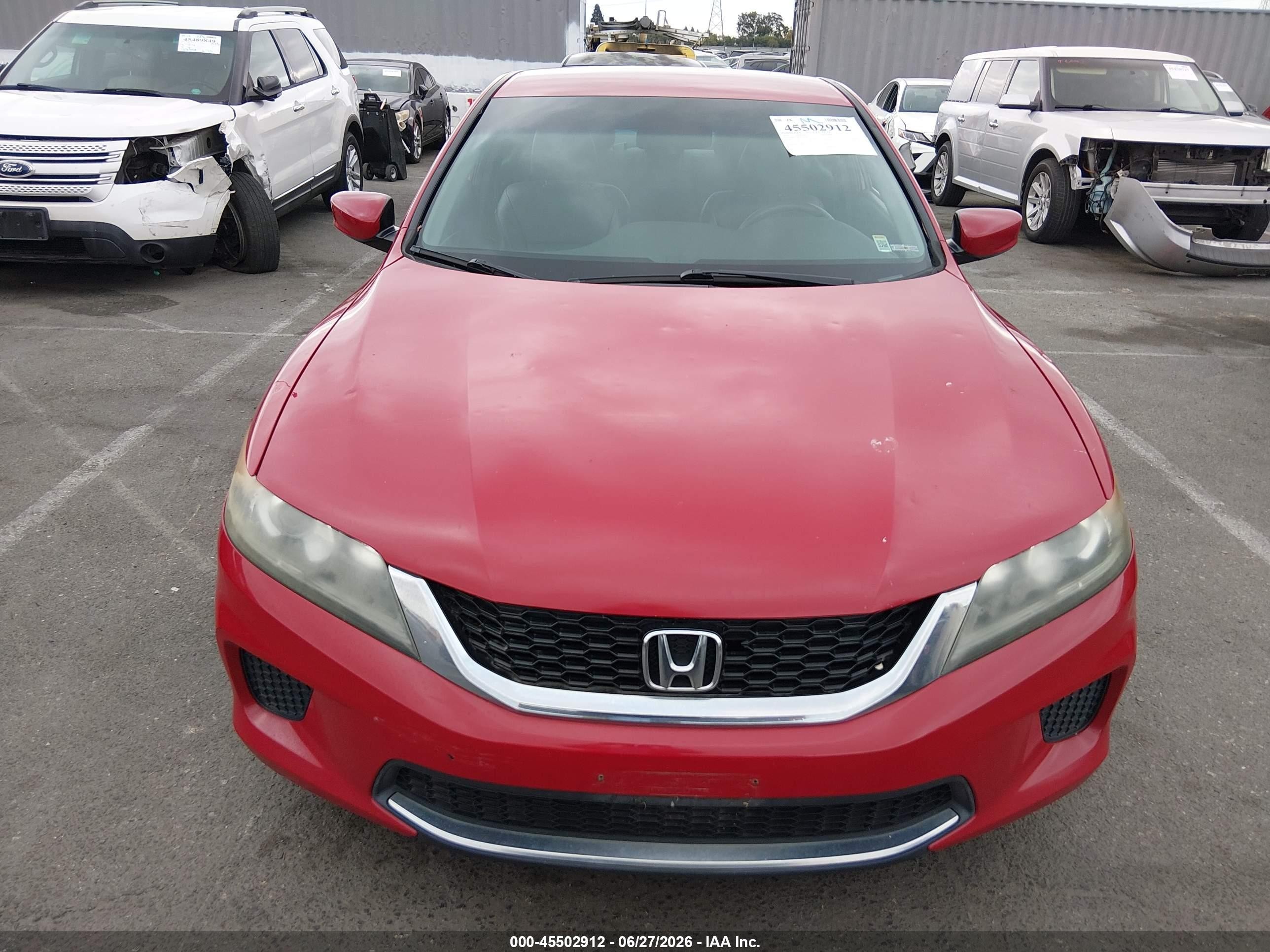 2014 Honda Accord Lx-s Red vin: 1HGCT1B36EA009399