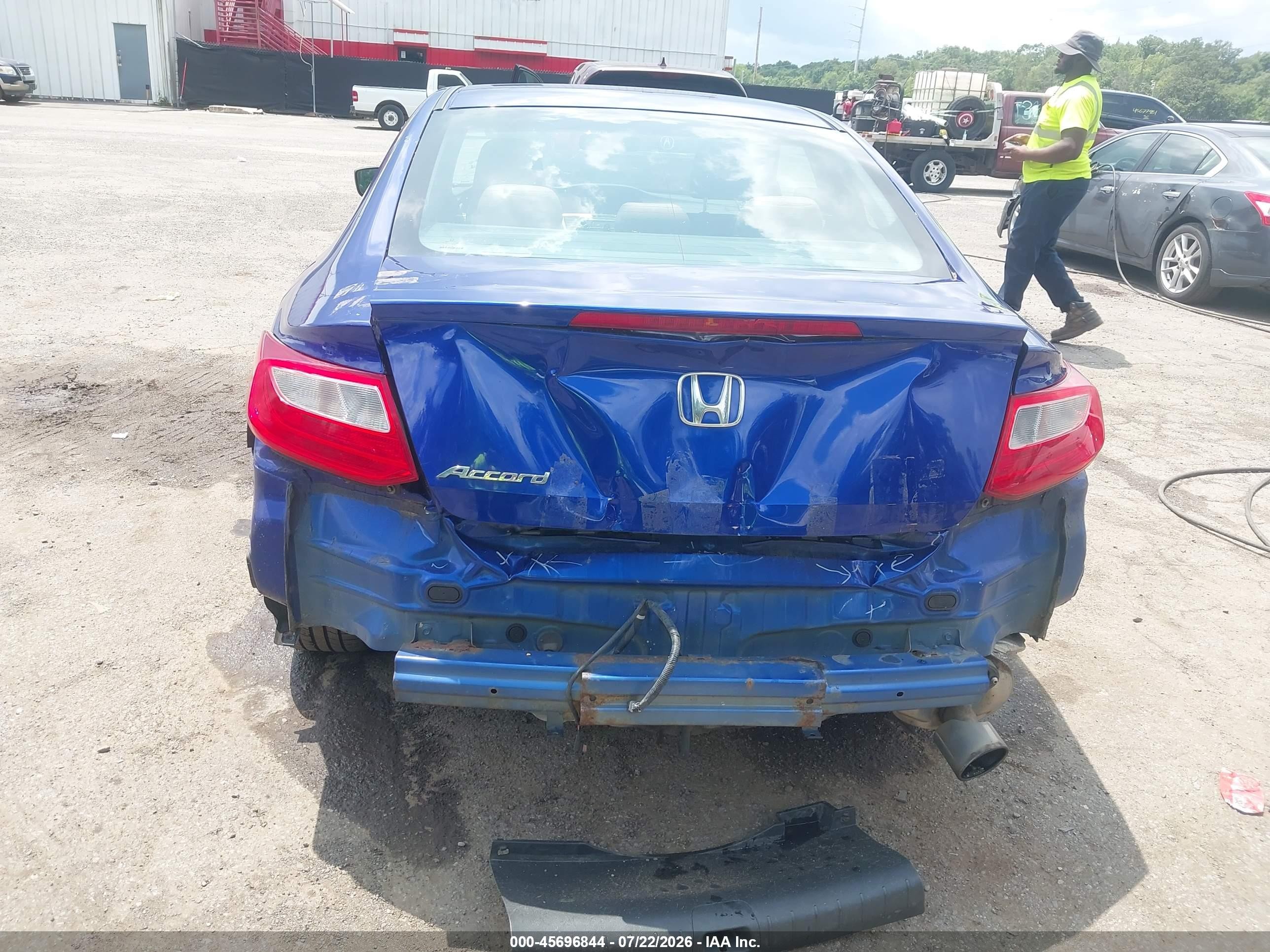 2013 Honda Accord Lx-s Blue vin: 1HGCT1B37DA003786