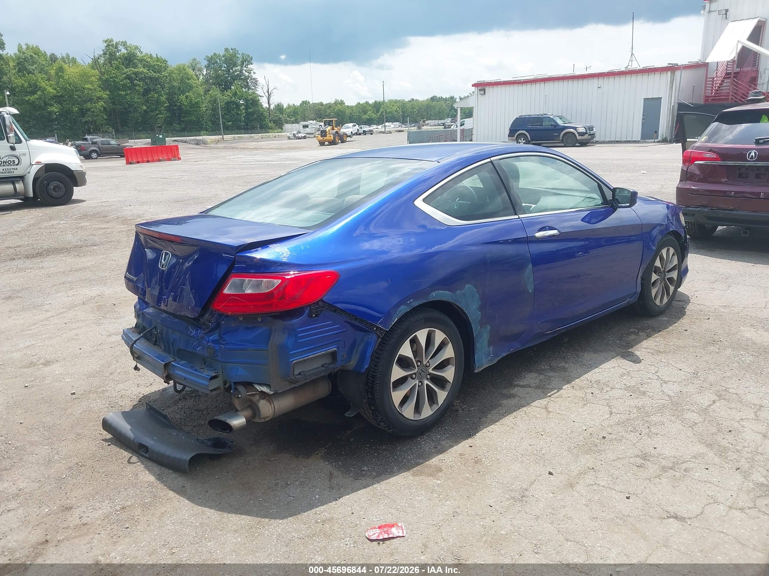 2013 Honda Accord Lx-s Blue vin: 1HGCT1B37DA003786