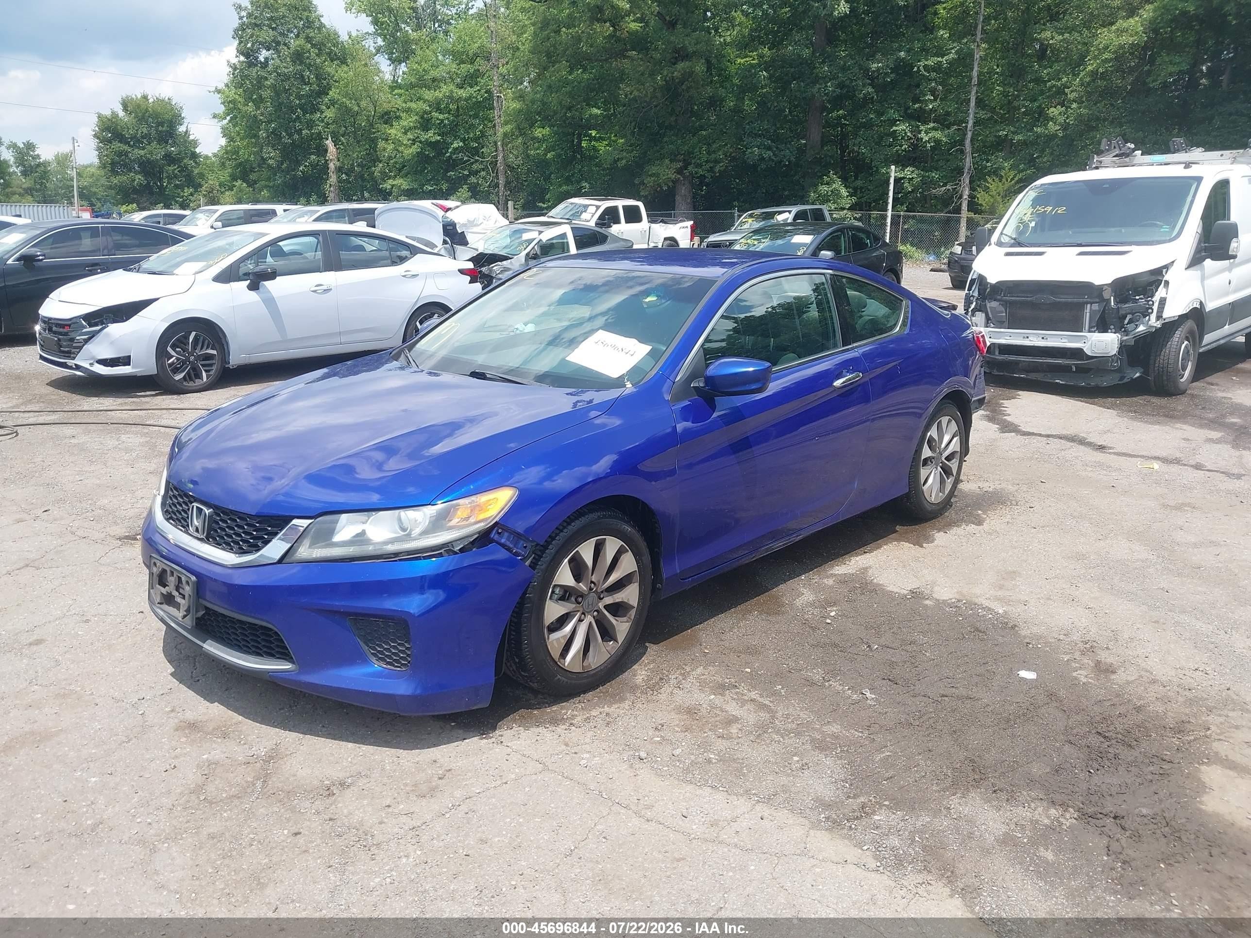 2013 Honda Accord Lx-s Blue vin: 1HGCT1B37DA003786