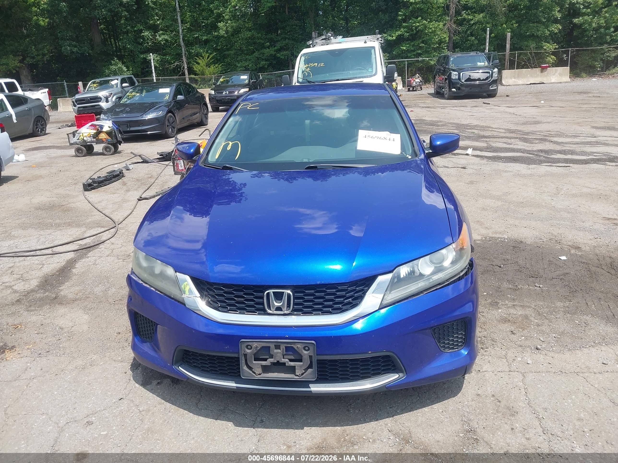 2013 Honda Accord Lx-s Blue vin: 1HGCT1B37DA003786