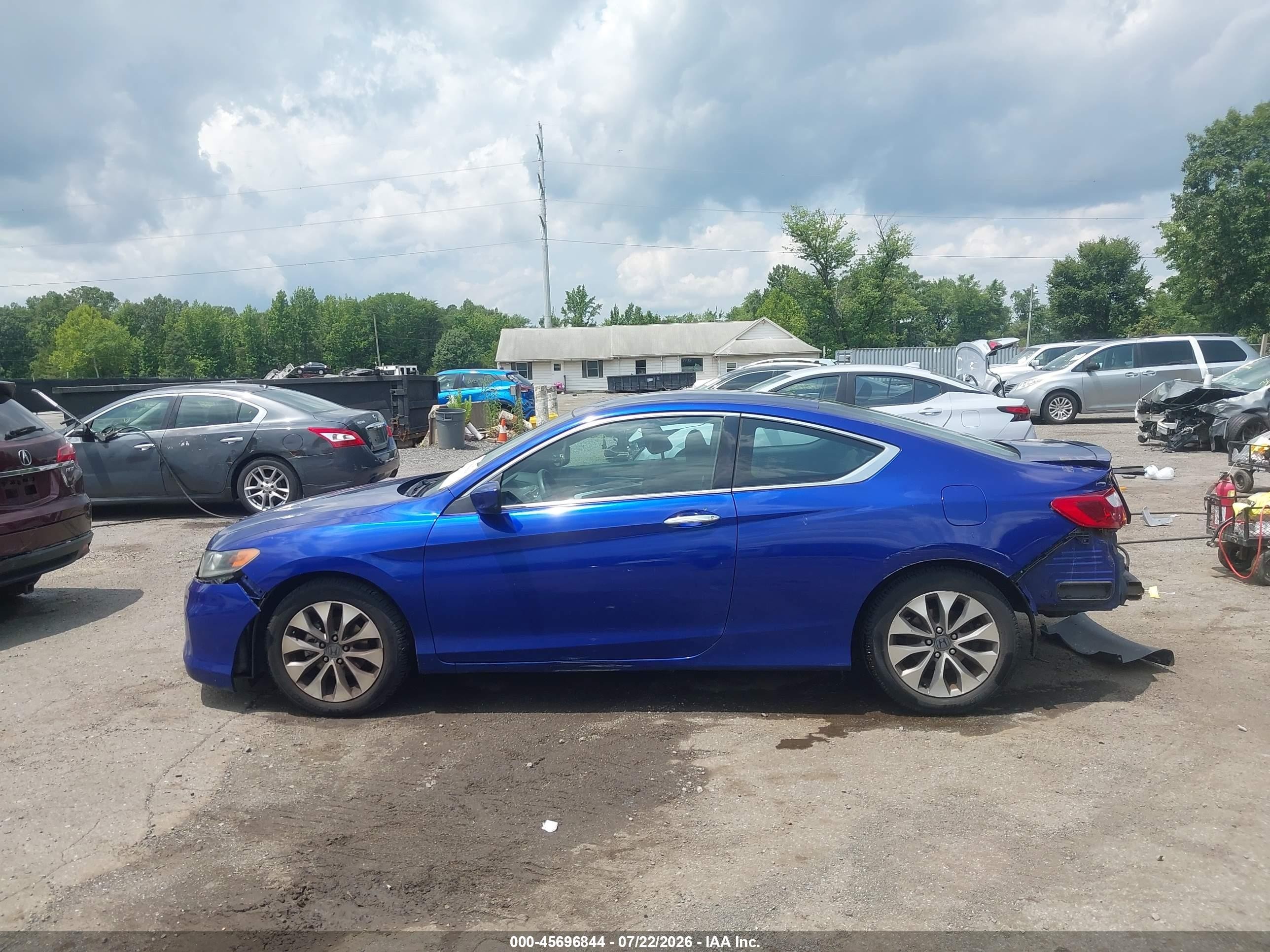 2013 Honda Accord Lx-s Blue vin: 1HGCT1B37DA003786